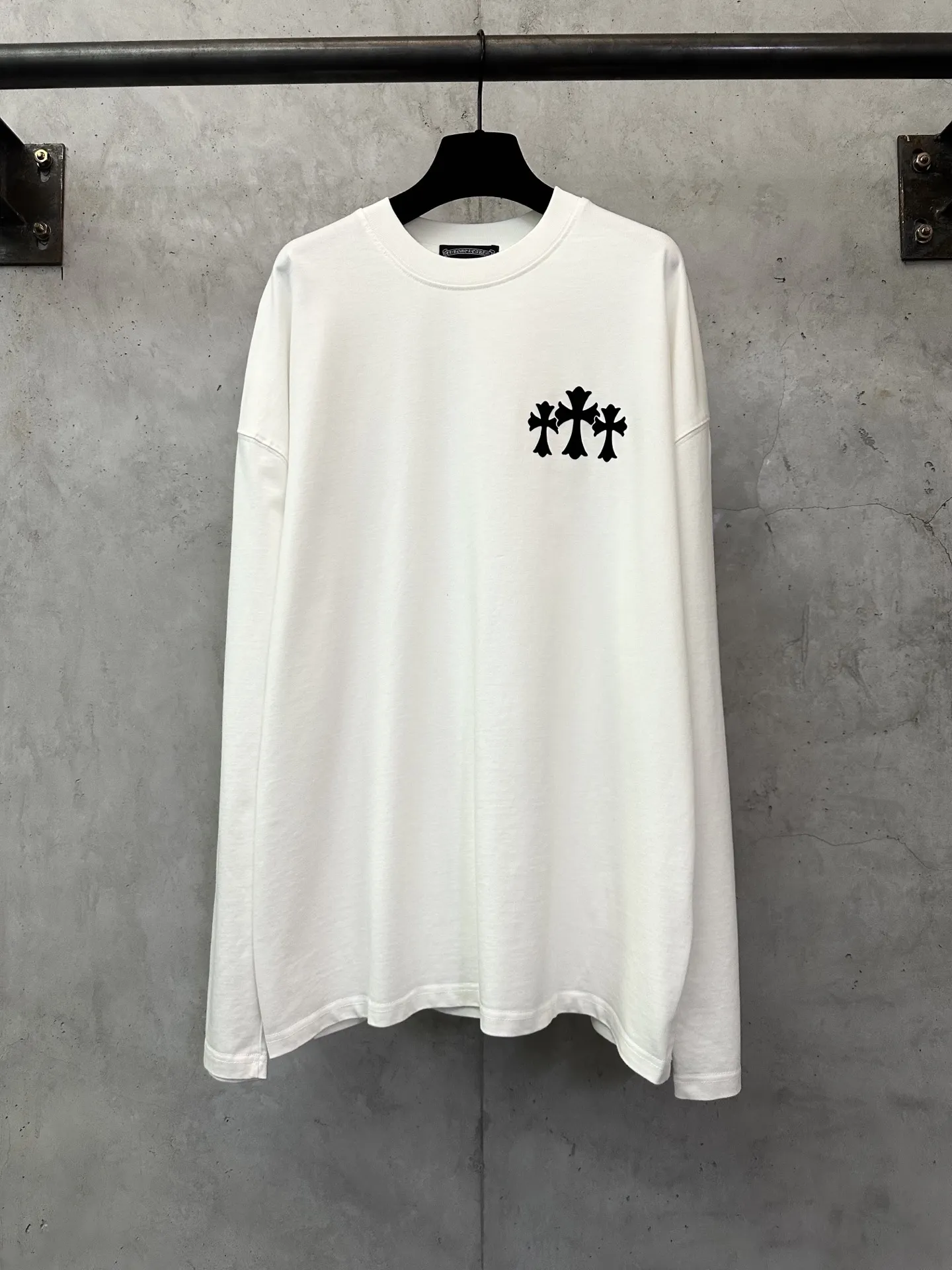 Chrome Hearts Flocked Logo Long-Sleeve T-Shirt D22023742