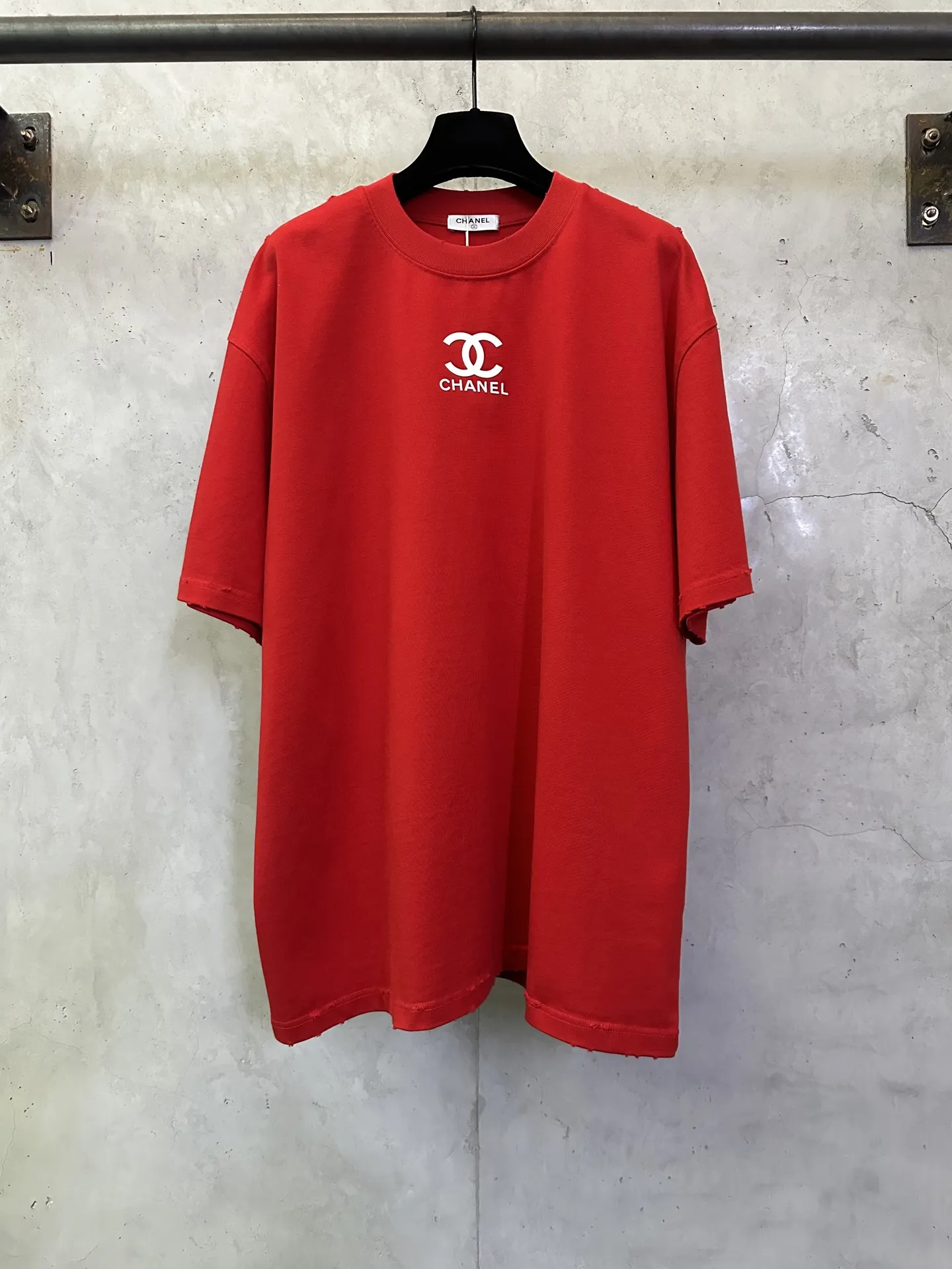 Logo Print Heavyweight Cotton T-Shirt D22012439