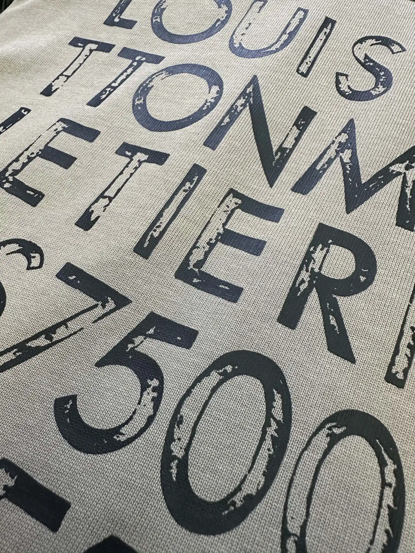 L.V.M. Logo Print Heavyweight Cotton T-Shirt D22512356 — view 8