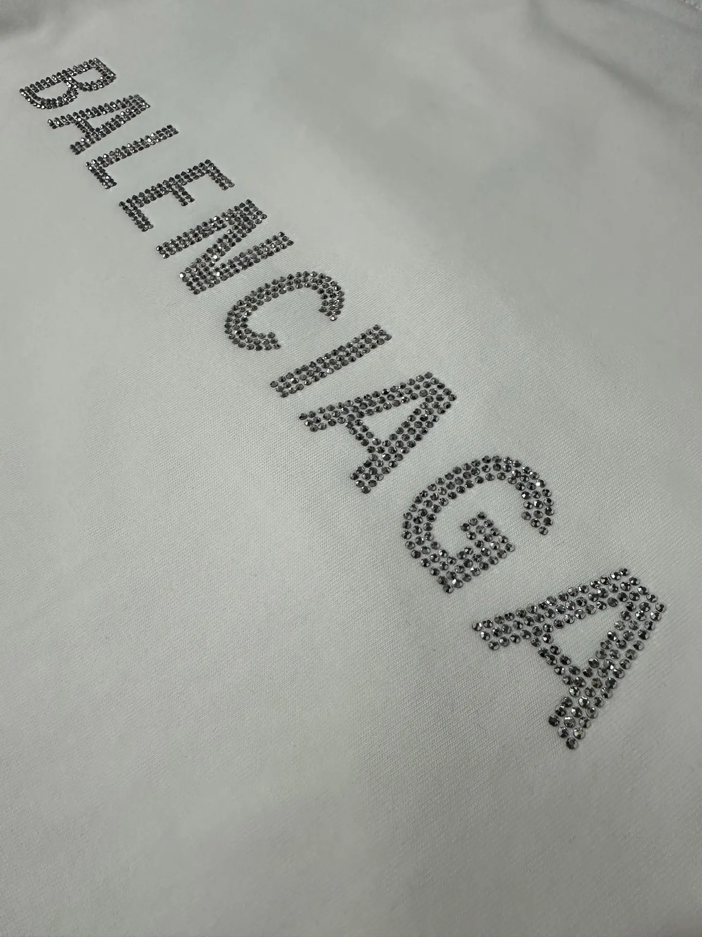 Rhinestone Logo Long-Sleeve T-Shirt D23023153 — view 8