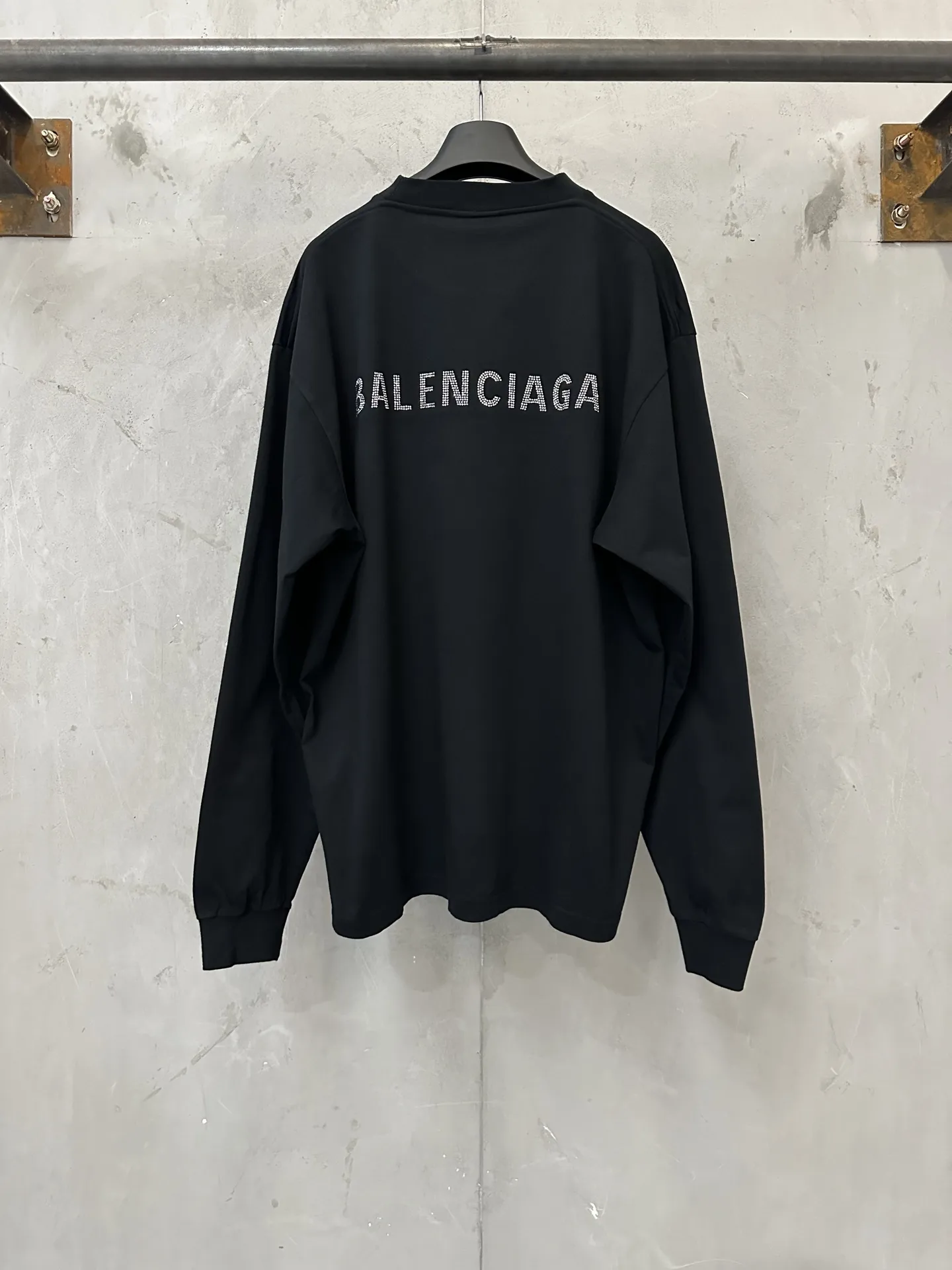 Rhinestone Logo Long-Sleeve T-Shirt D23023152 — view 2
