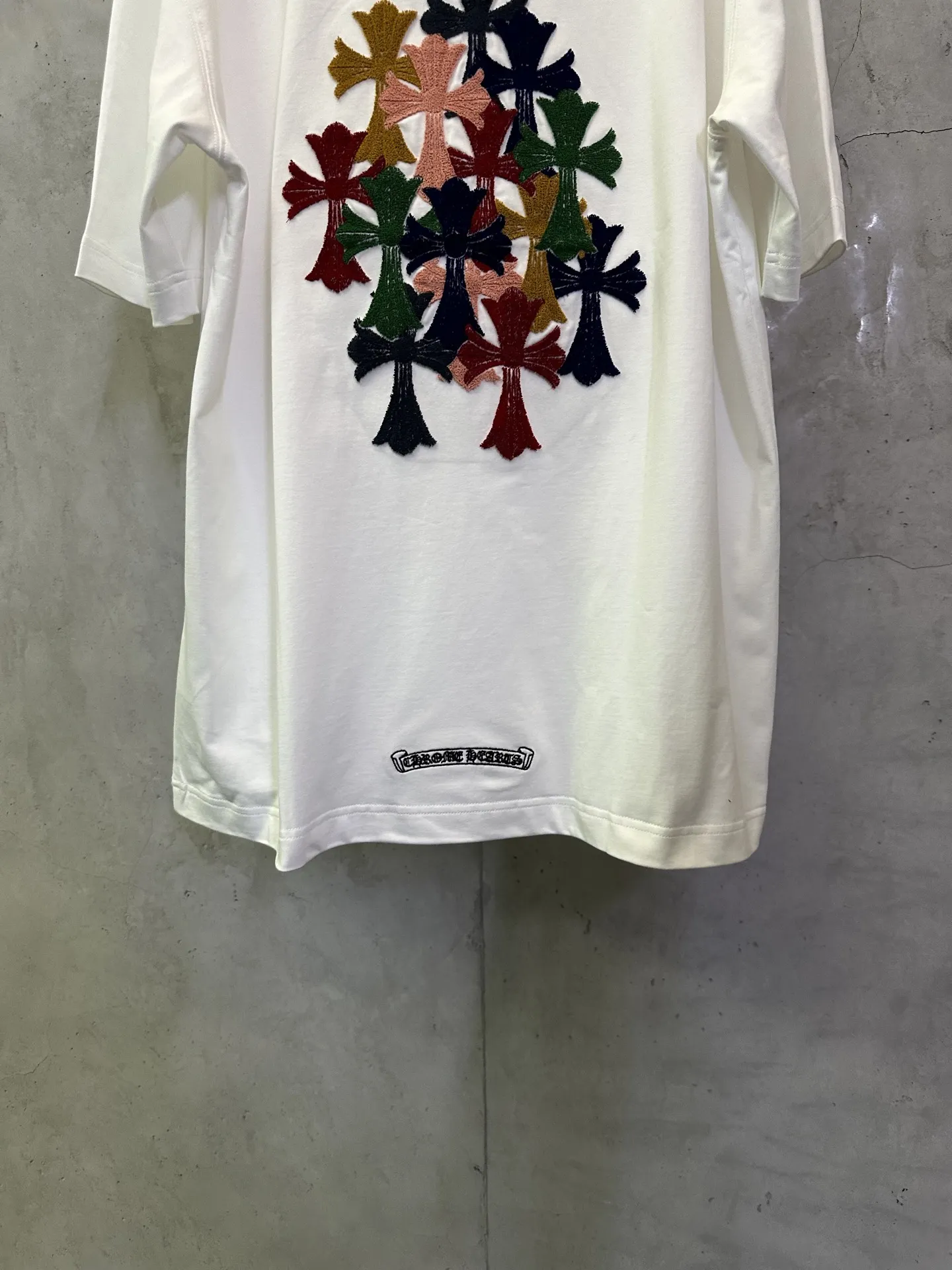 Embroidered Cross Logo Cotton T-Shirt D23012425 — view 6