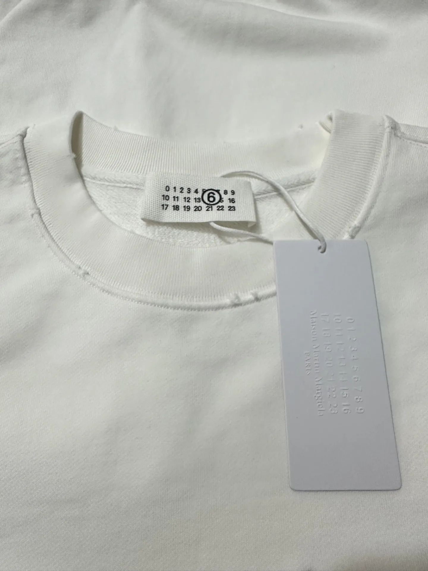 MM6 Embroidered Heavyweight Cotton Sweatshirt D25020521 — view 6