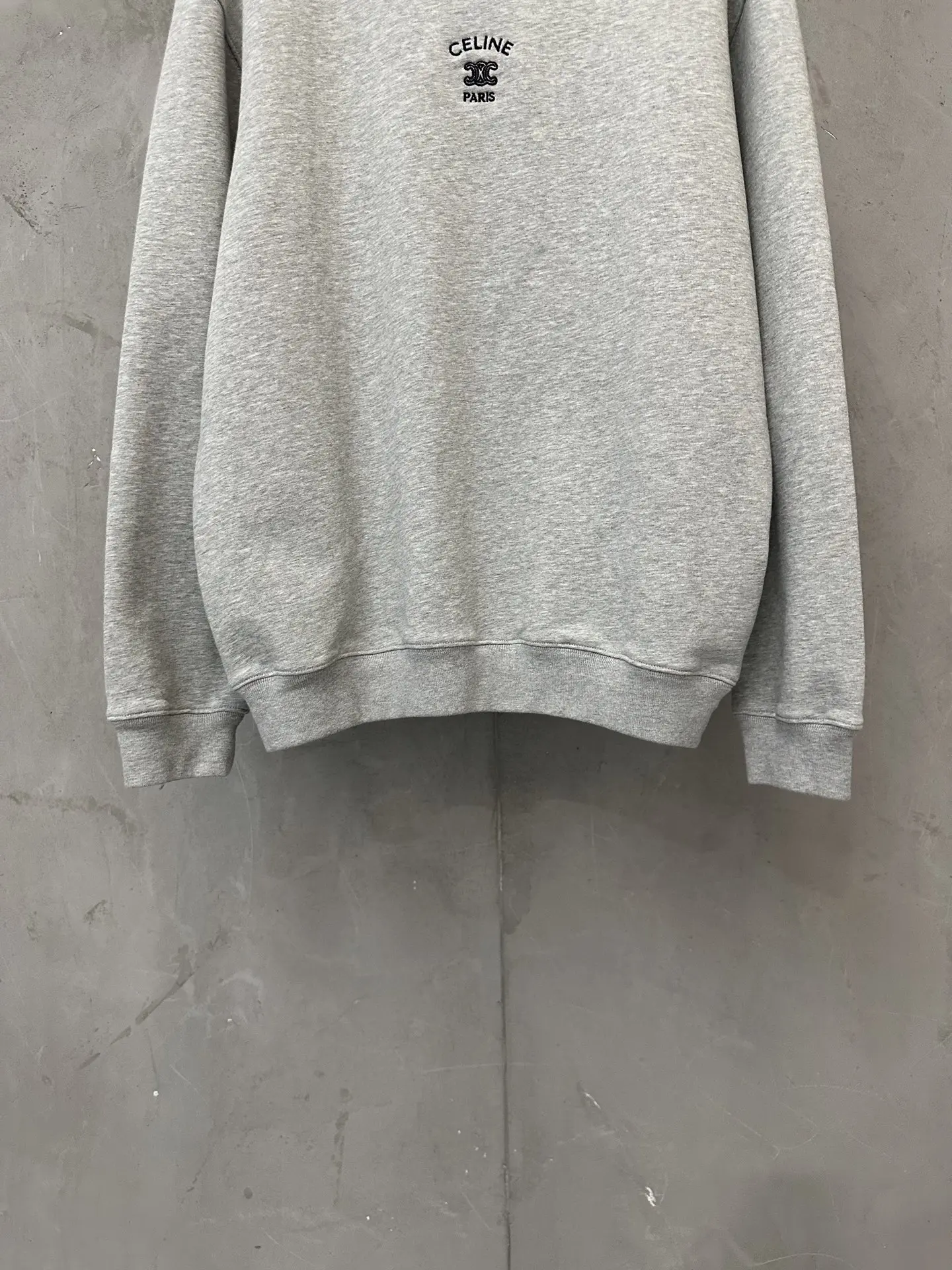Triomphe Logo Embroidered Cotton Sweatshirt D26023113 — view 4