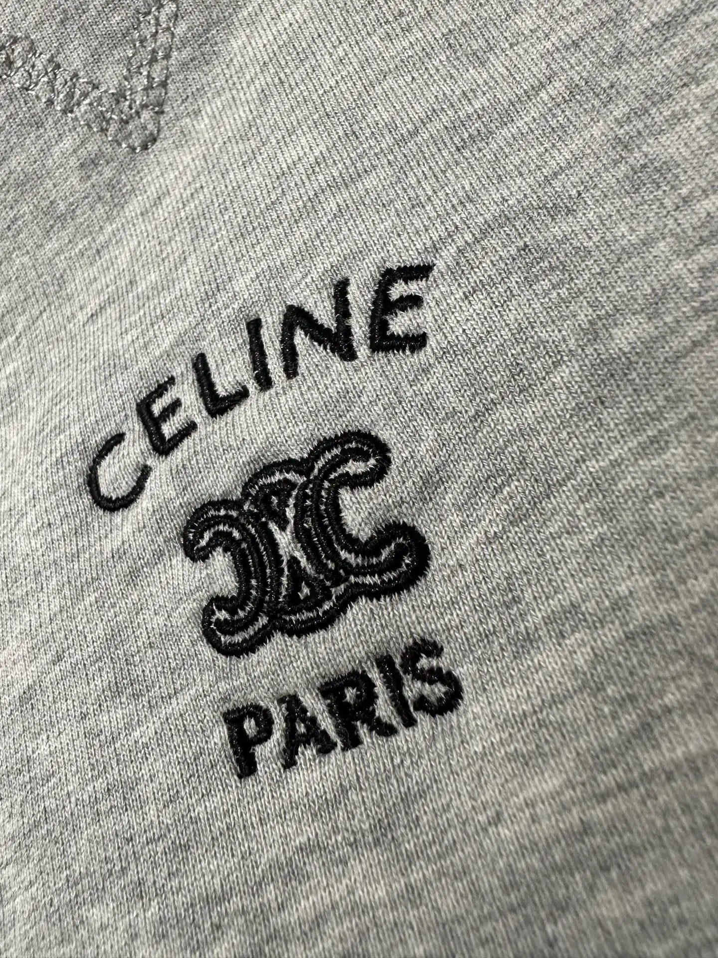 Triomphe Logo Embroidered Cotton Sweatshirt D26023113 — view 8
