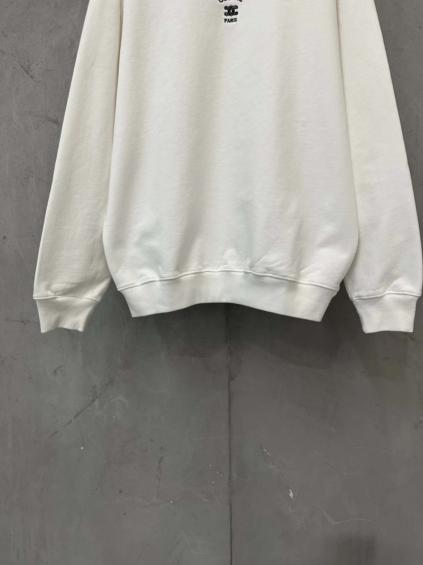 Triomphe Logo Embroidered Cotton Sweatshirt D26023112 — view 4