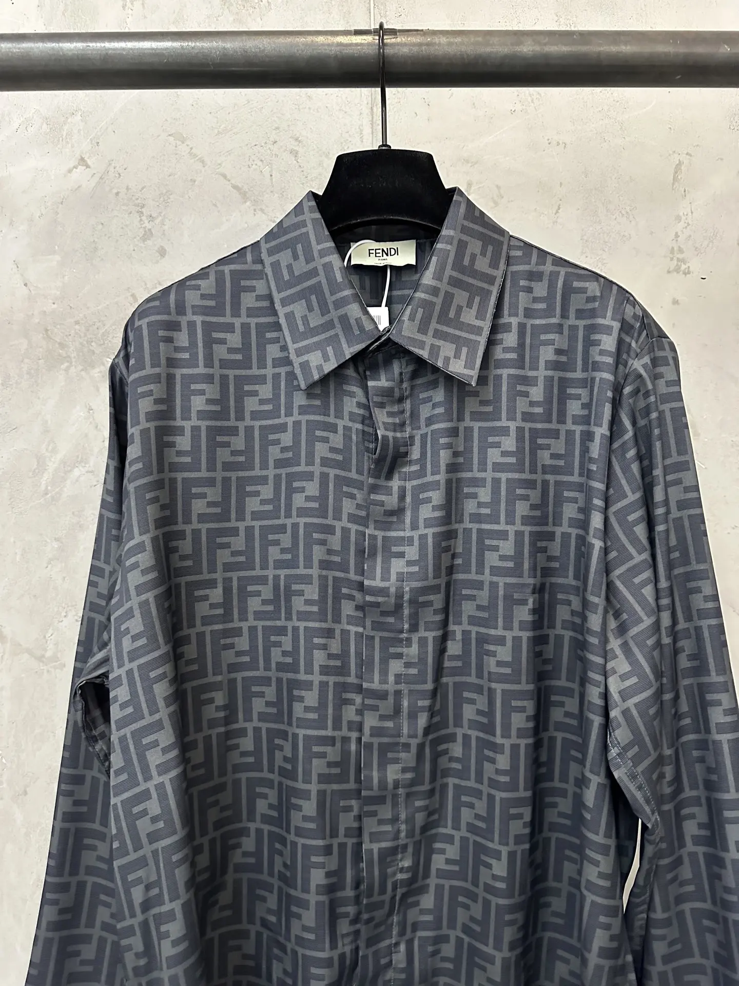 FF Monogram Silk-Blend Shirt D27020479 — view 3