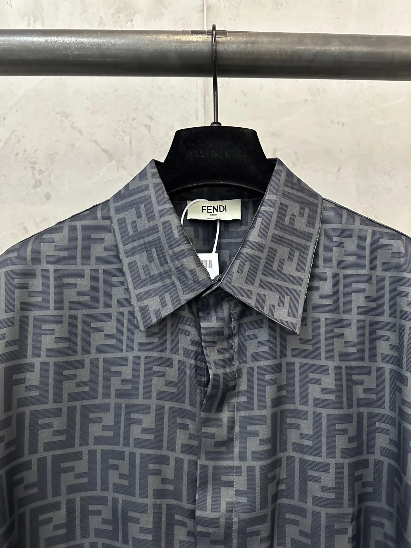 FF Monogram Silk-Blend Shirt D27020479 — view 5