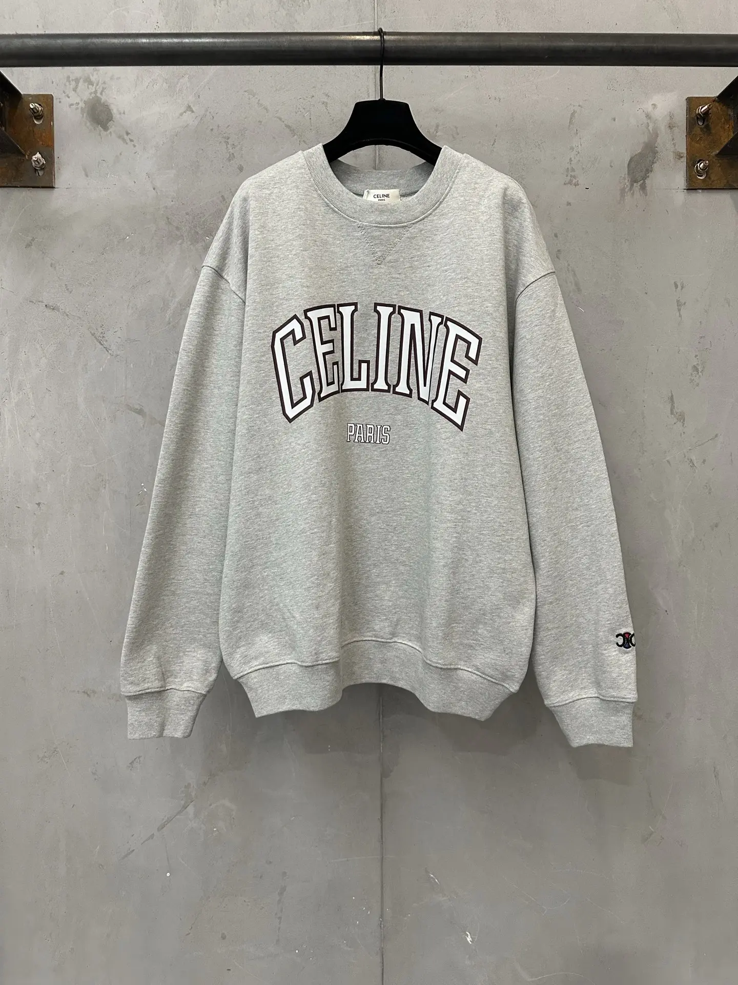Paris Logo Cotton-Jersey Sweatshirt D27022272