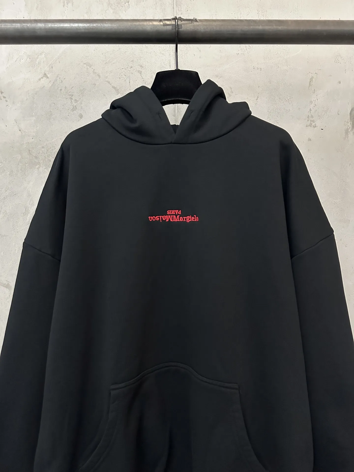 Logo Embroidery Oversized Cotton Hoodie D28020655 — view 3