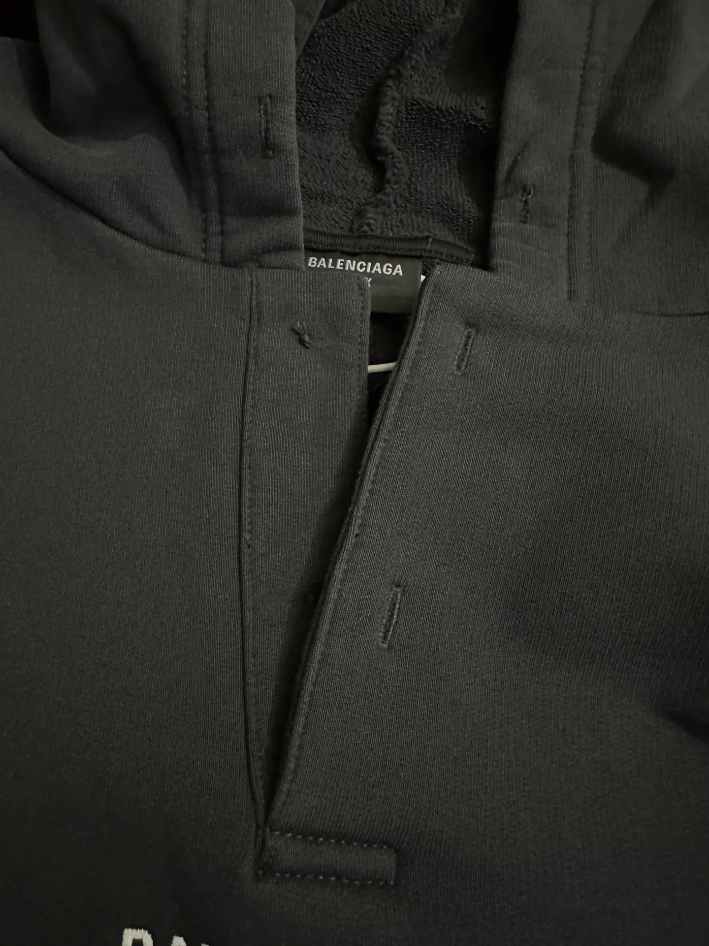 Logo Embroidery Open-Neck Hoodie D29018940 — view 7