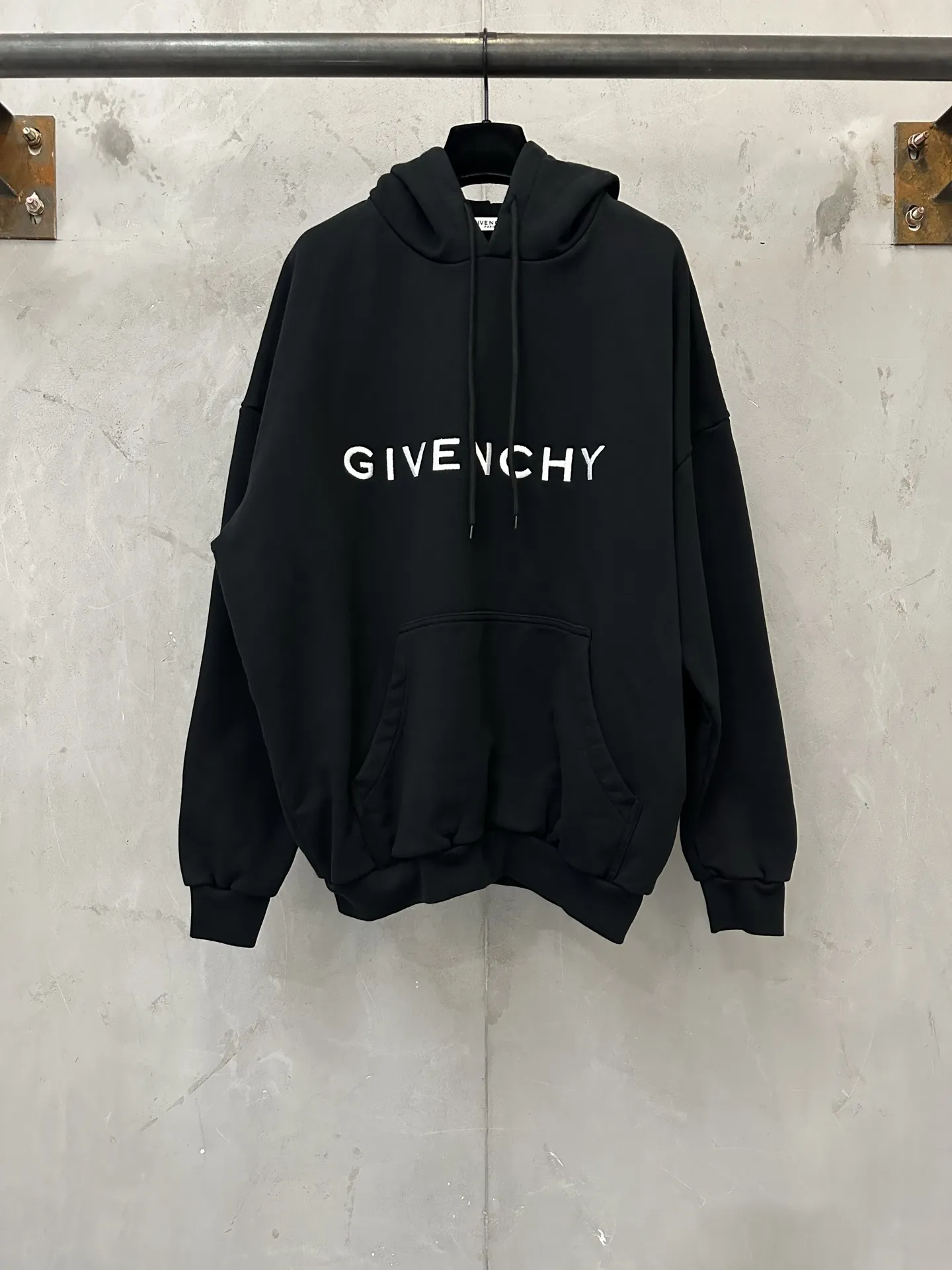 Logo Embroidered Cotton-Jersey Hoodie D29020471