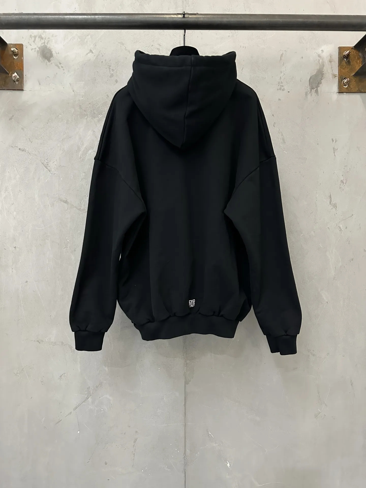 Logo Embroidered Cotton-Jersey Hoodie D29020471 — view 2