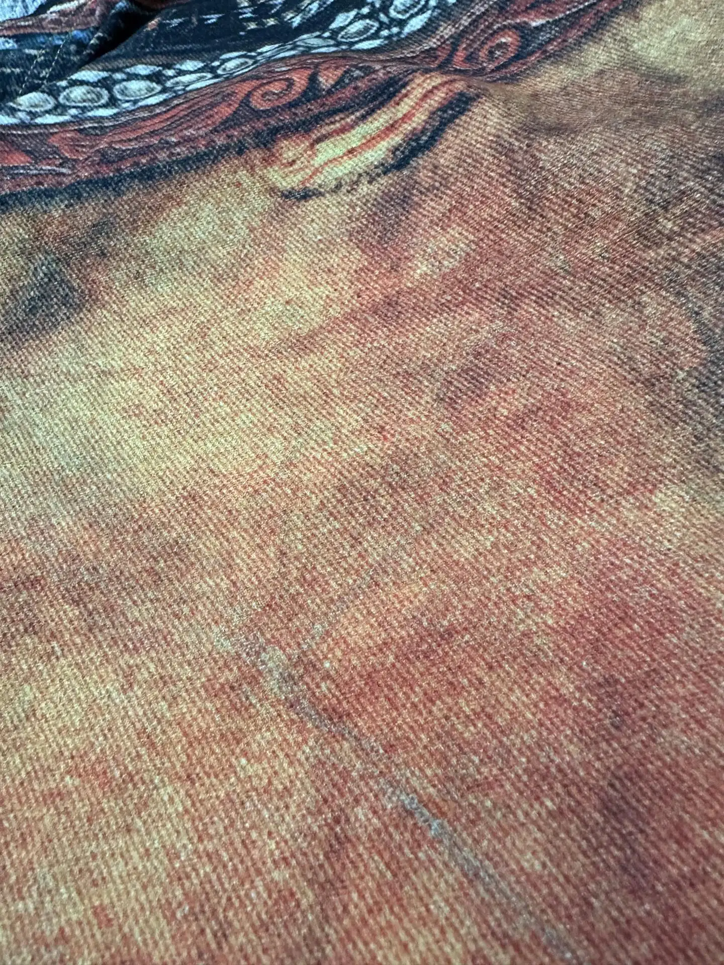 Trompe L'oeil Print Wide-Leg Jeans D31022226 — view 9