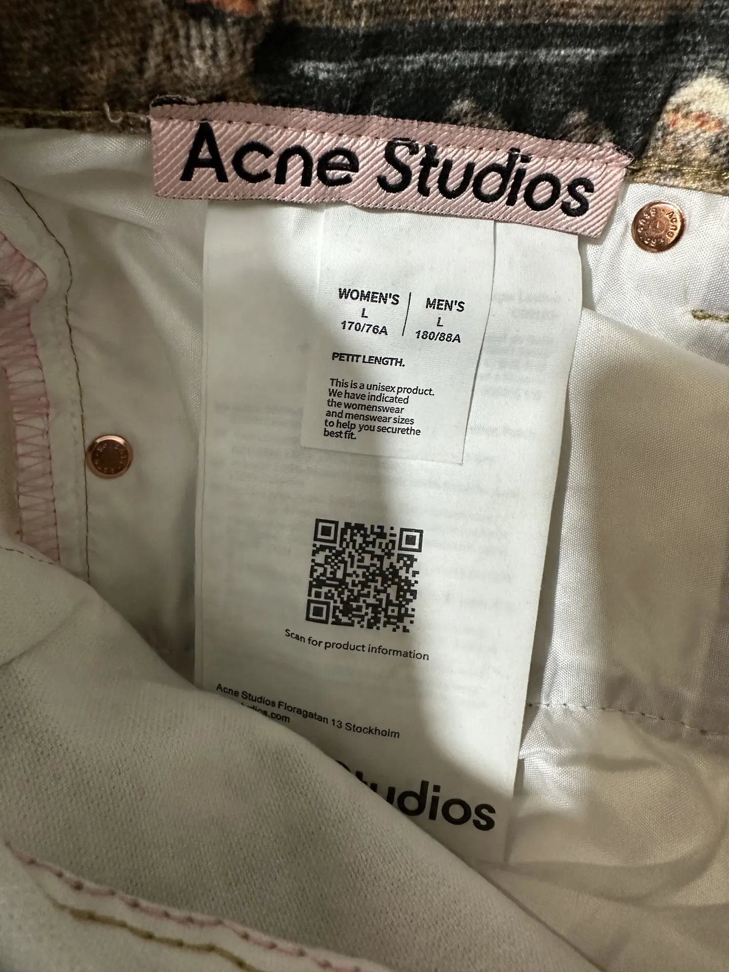 Trompe L'oeil Print Wide-Leg Jeans D31022226 — view 10