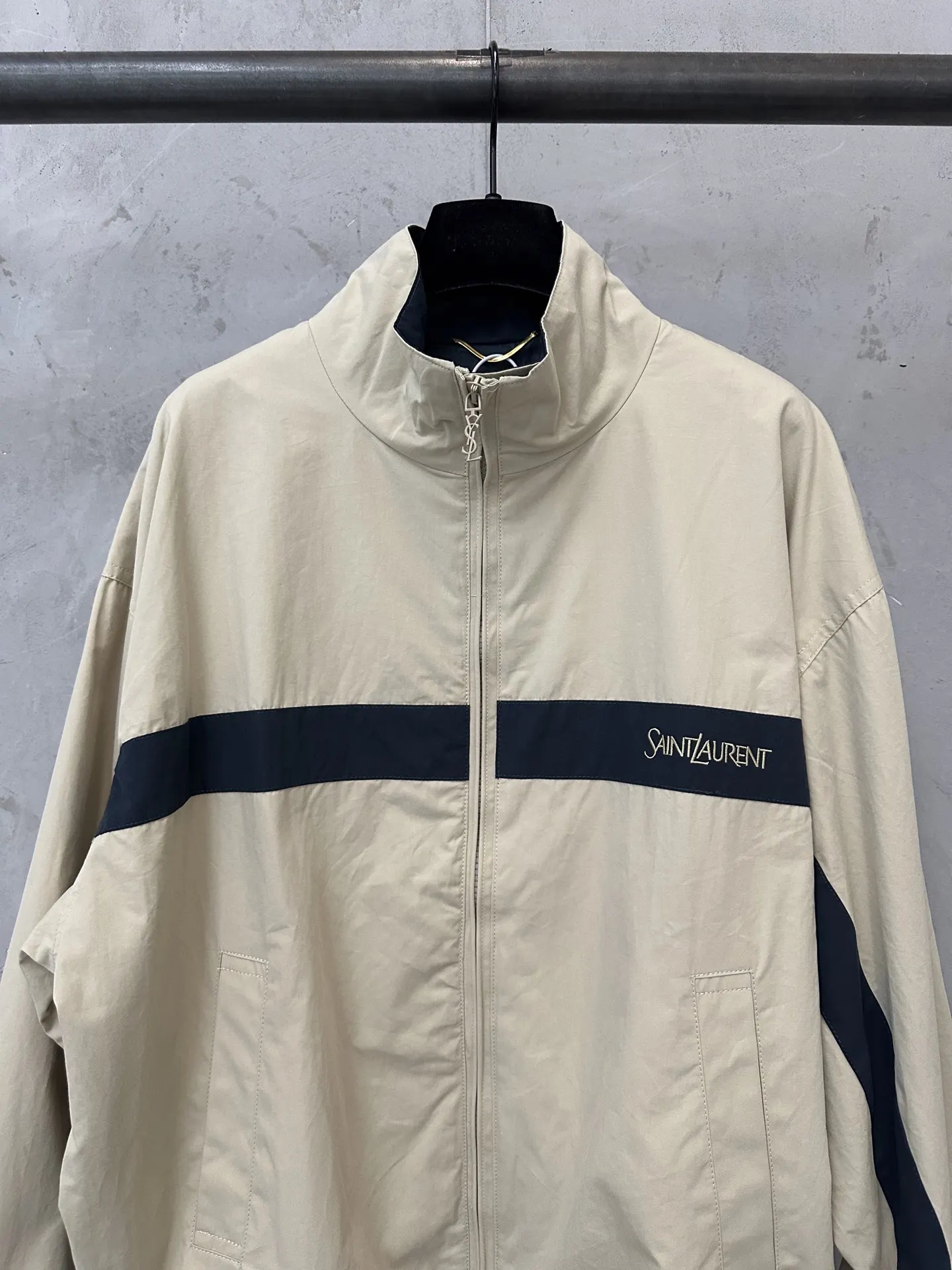 Embroidered Cotton Canvas Zip-Up Jacket D33020501 — view 3