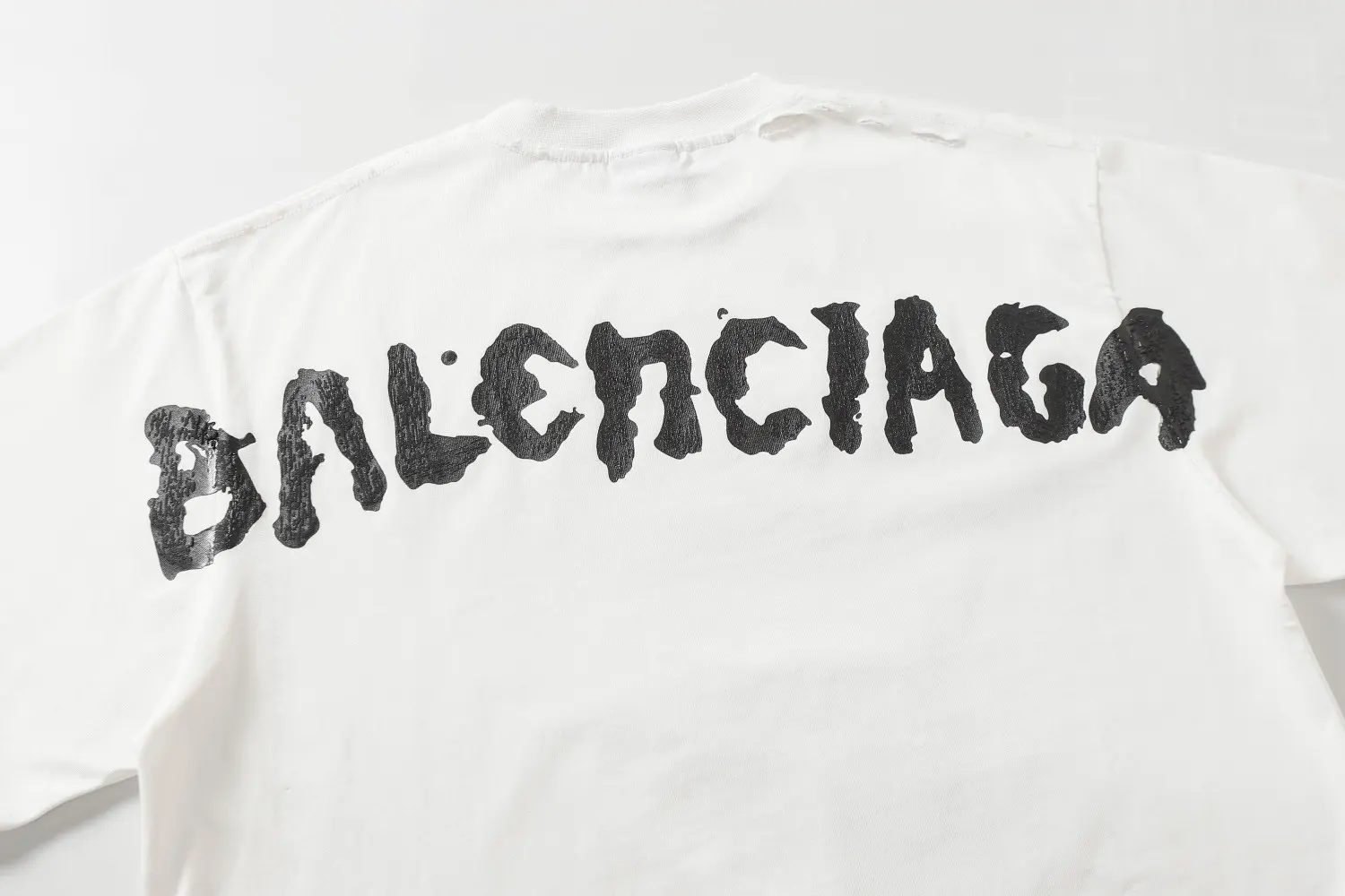 Oversized Distressed Cotton-Jersey T-Shirt D11518663 — view 4