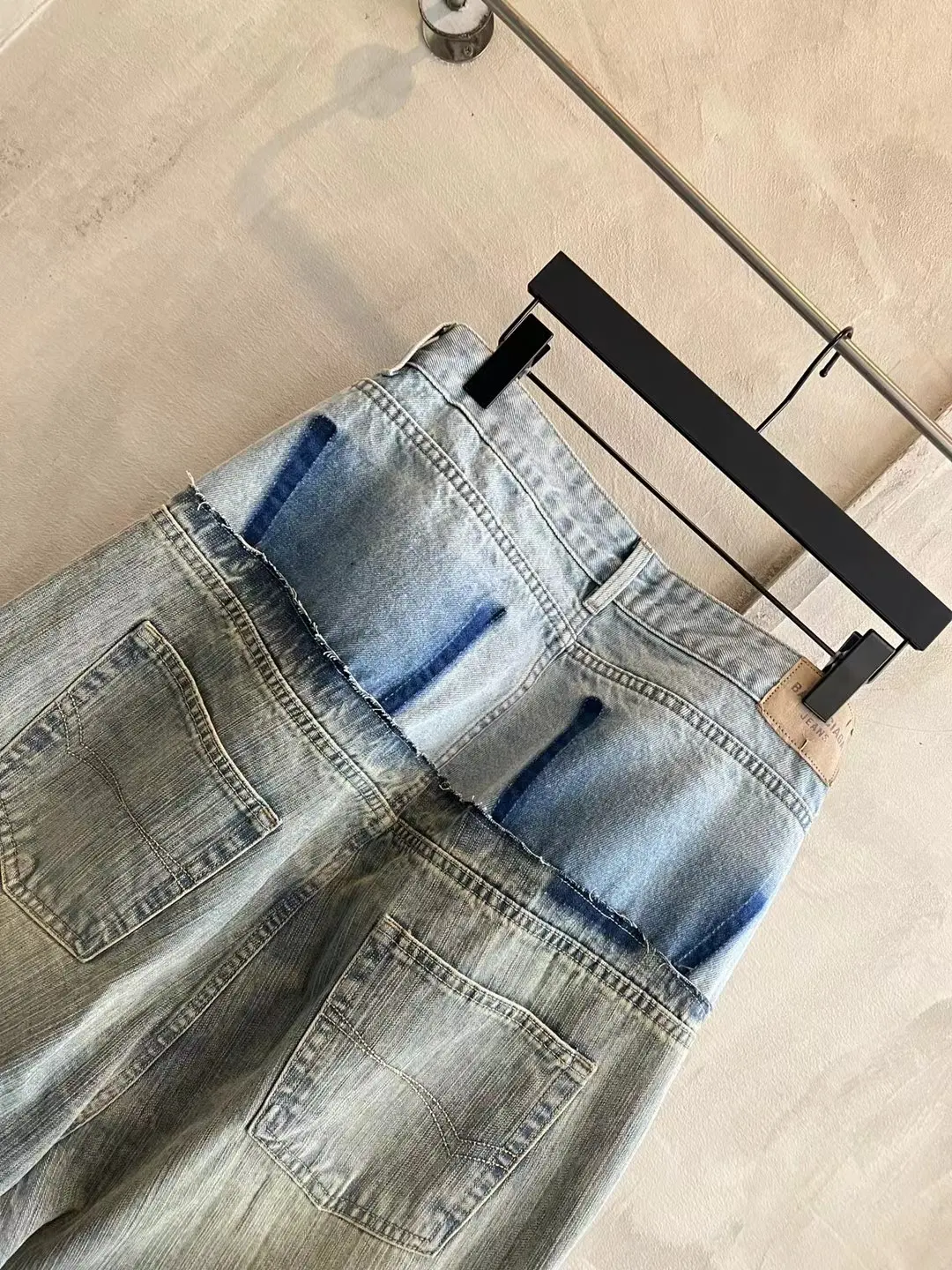 Panelled Wide-Leg Denim Jeans D28018617 — view 14