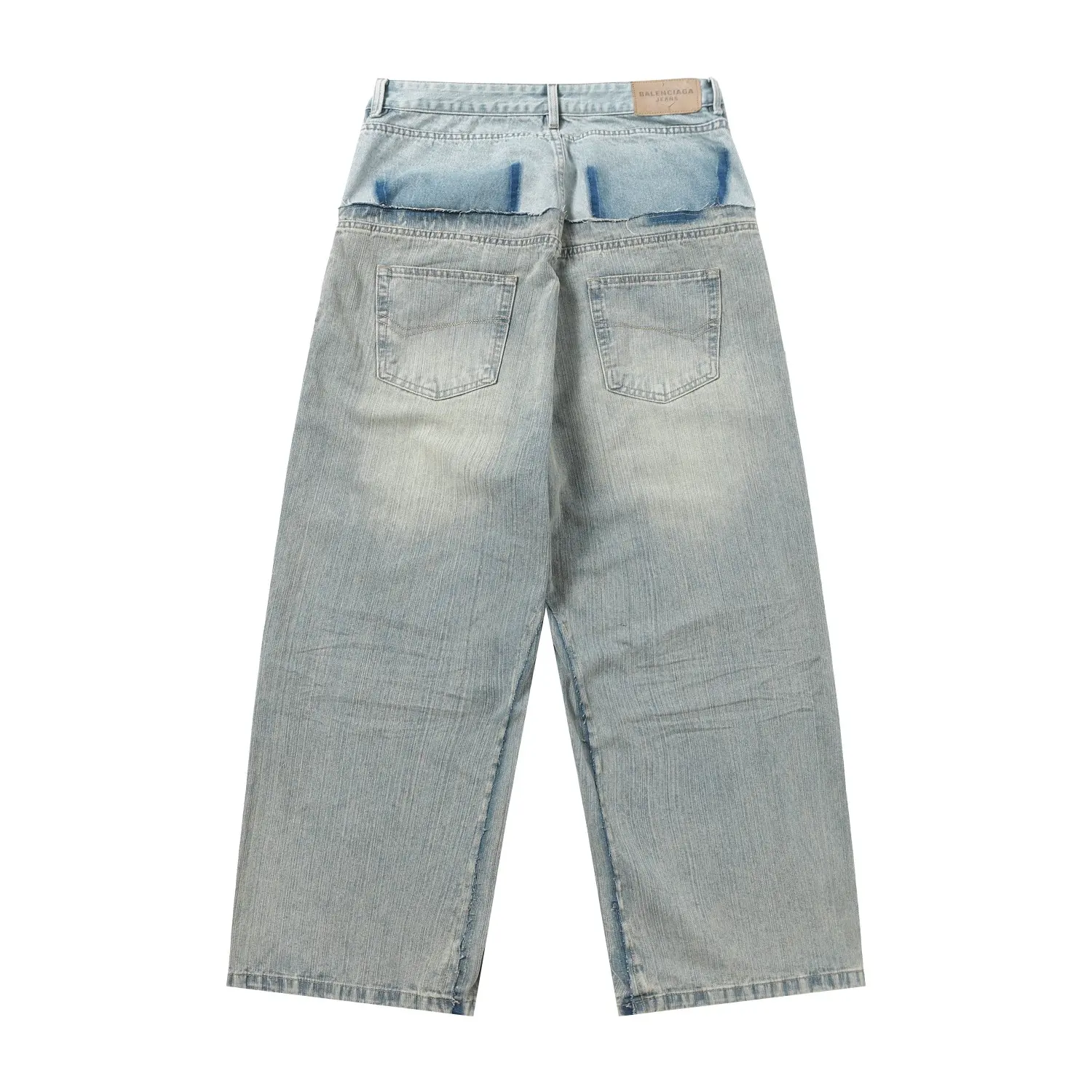 Panelled Wide-Leg Denim Jeans D28018617 — view 18