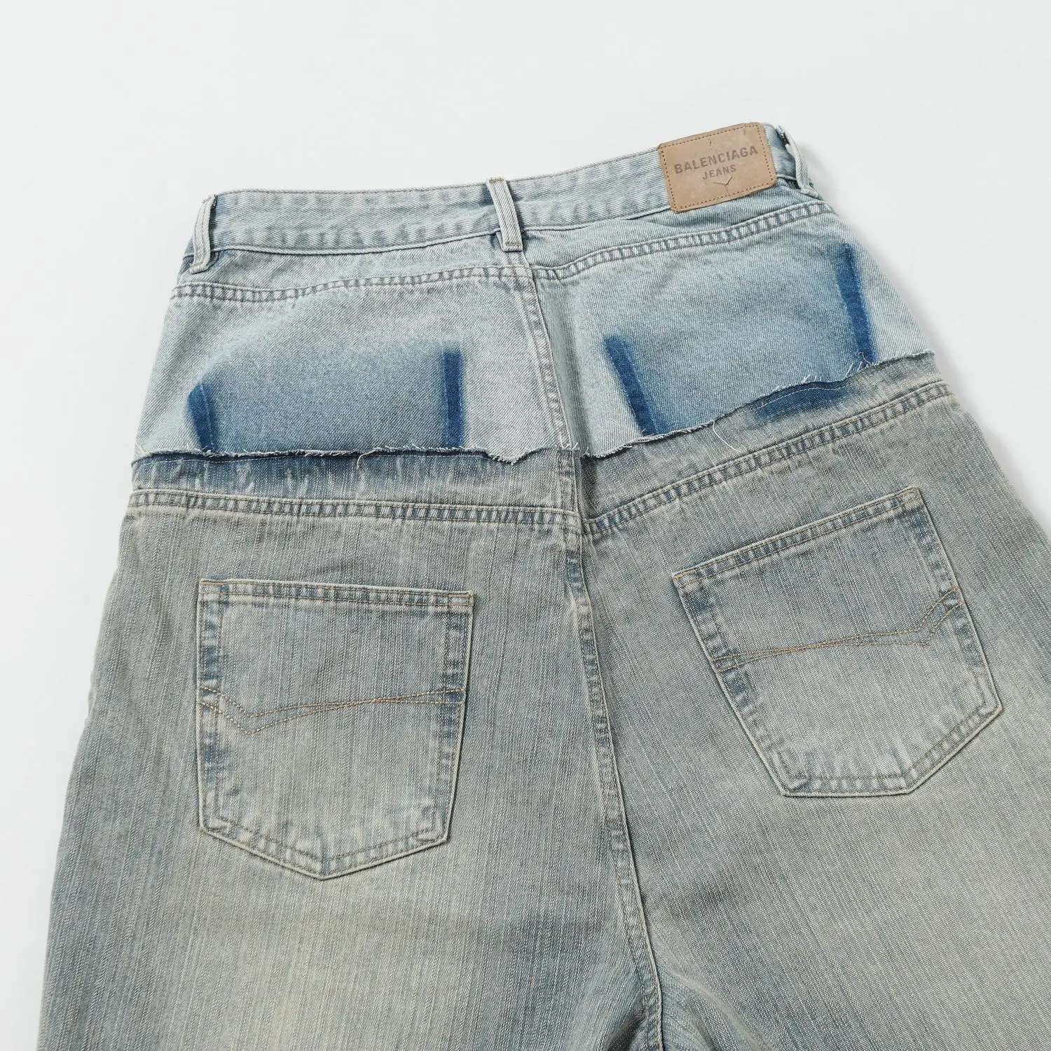 Panelled Wide-Leg Denim Jeans D28018617 — view 20