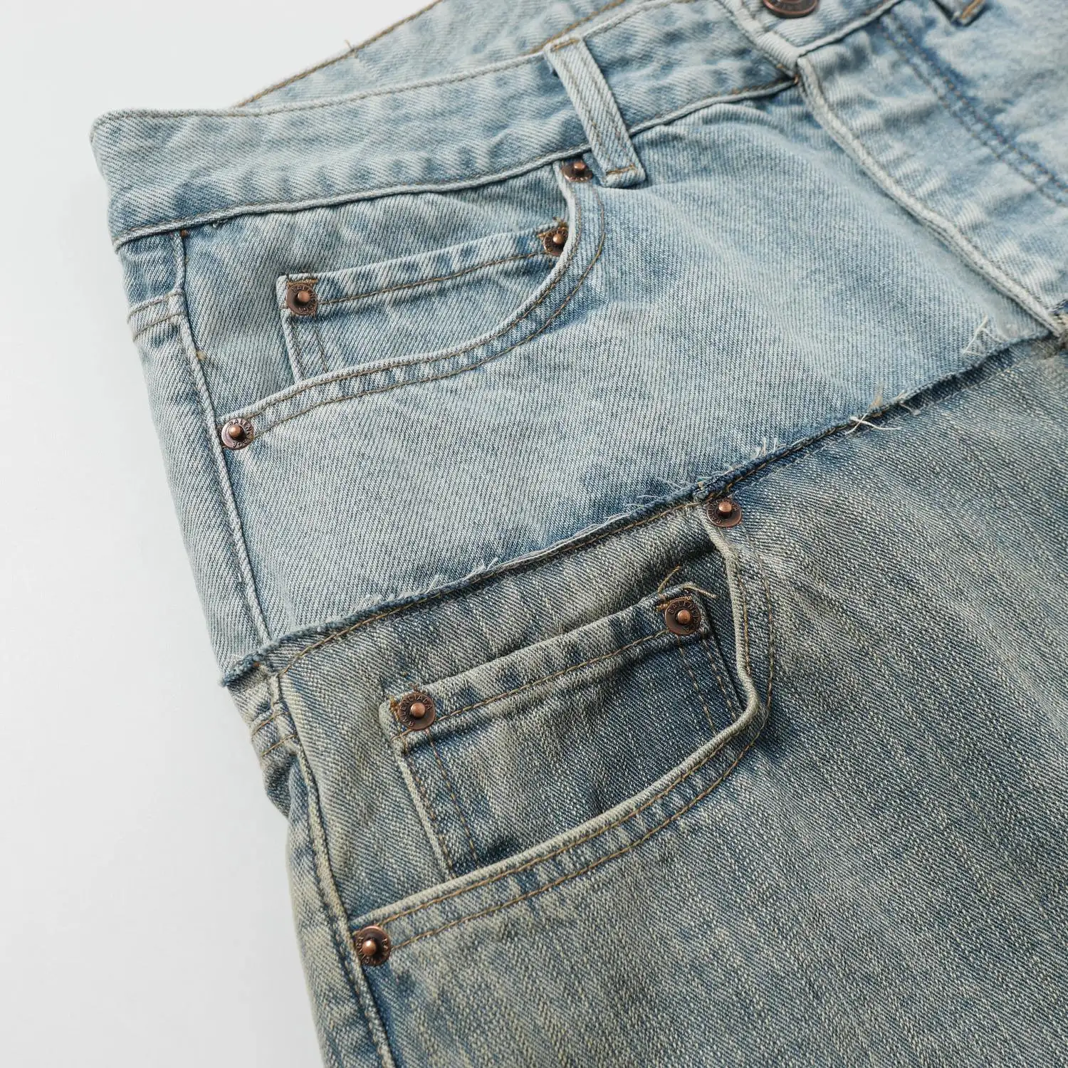 Panelled Wide-Leg Denim Jeans D28018617 — view 21