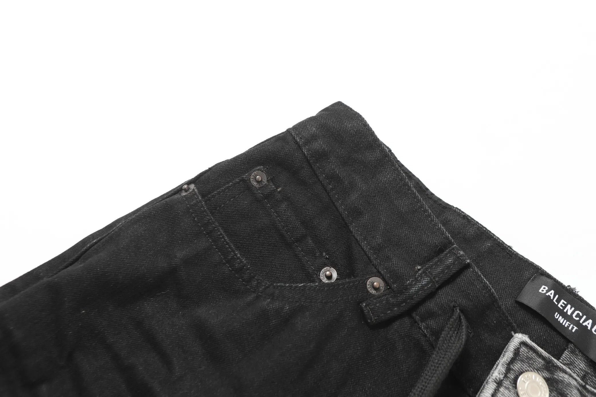 Asymmetric Paneled Straight-Leg Jeans D23520560 — view 22