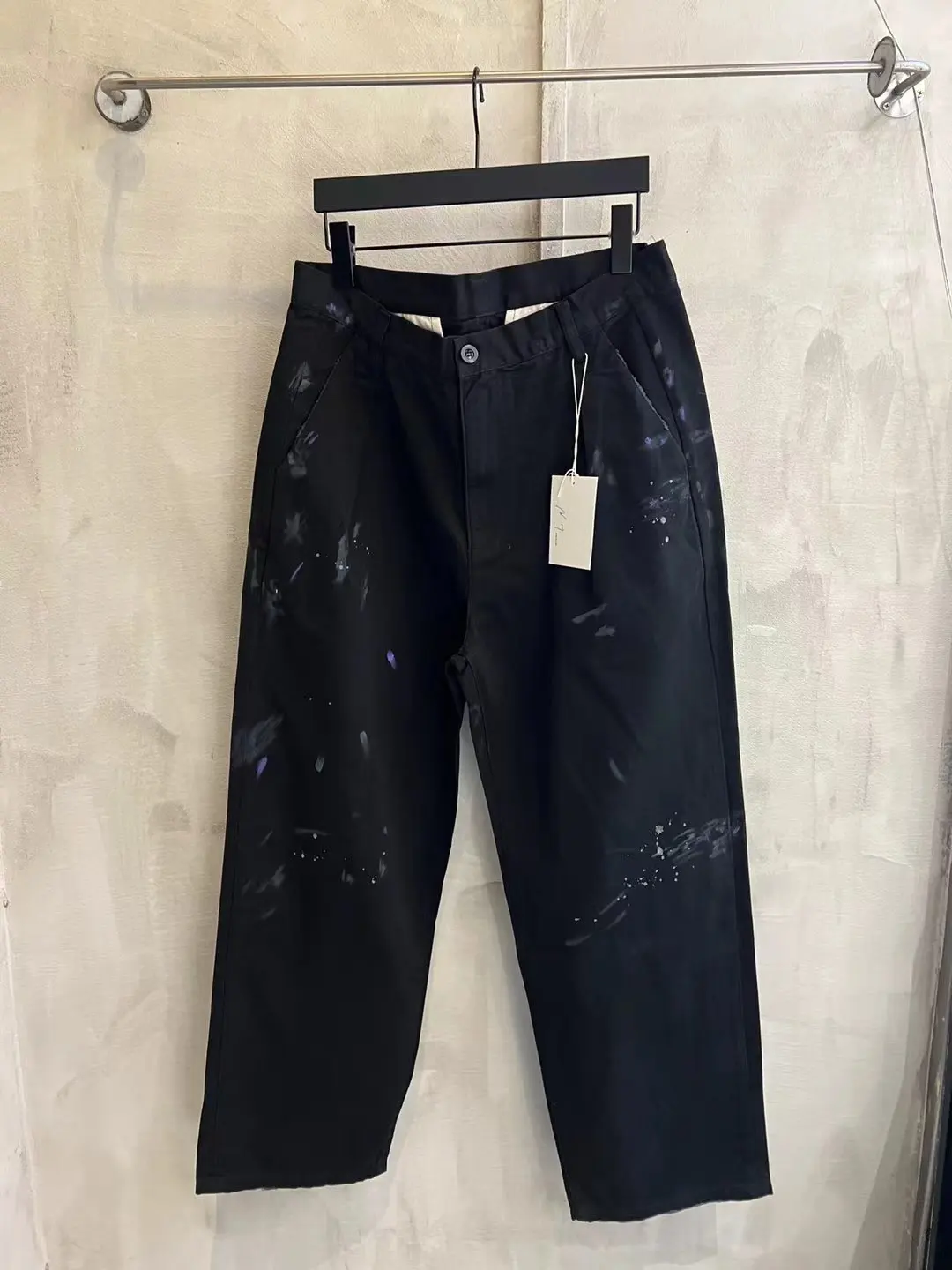 Ancellm Paint-Splatter Double-Pleat Trousers D18520554 — view 10