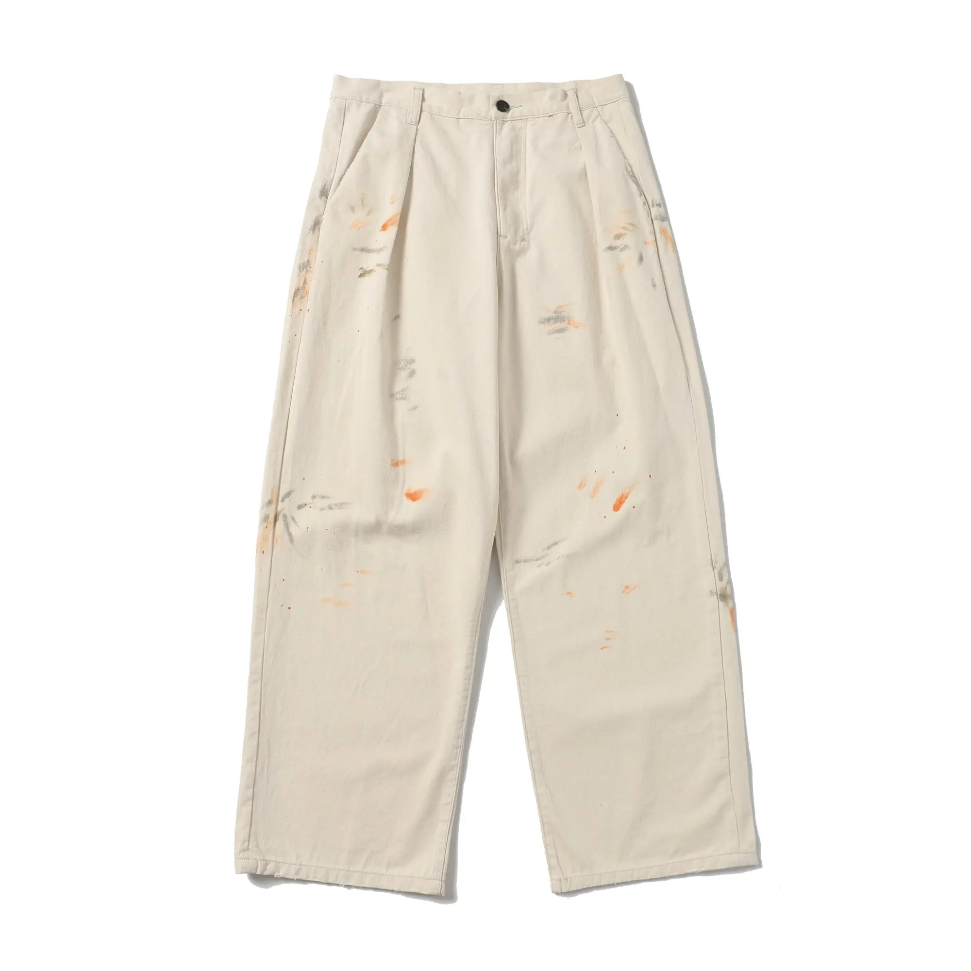 Ancellm Paint-Splatter Double-Pleat Trousers D18520554 — view 19