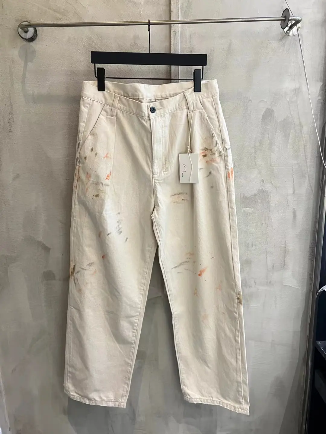 Ancellm Paint-Splatter Double-Pleat Trousers D18520554 — view 27