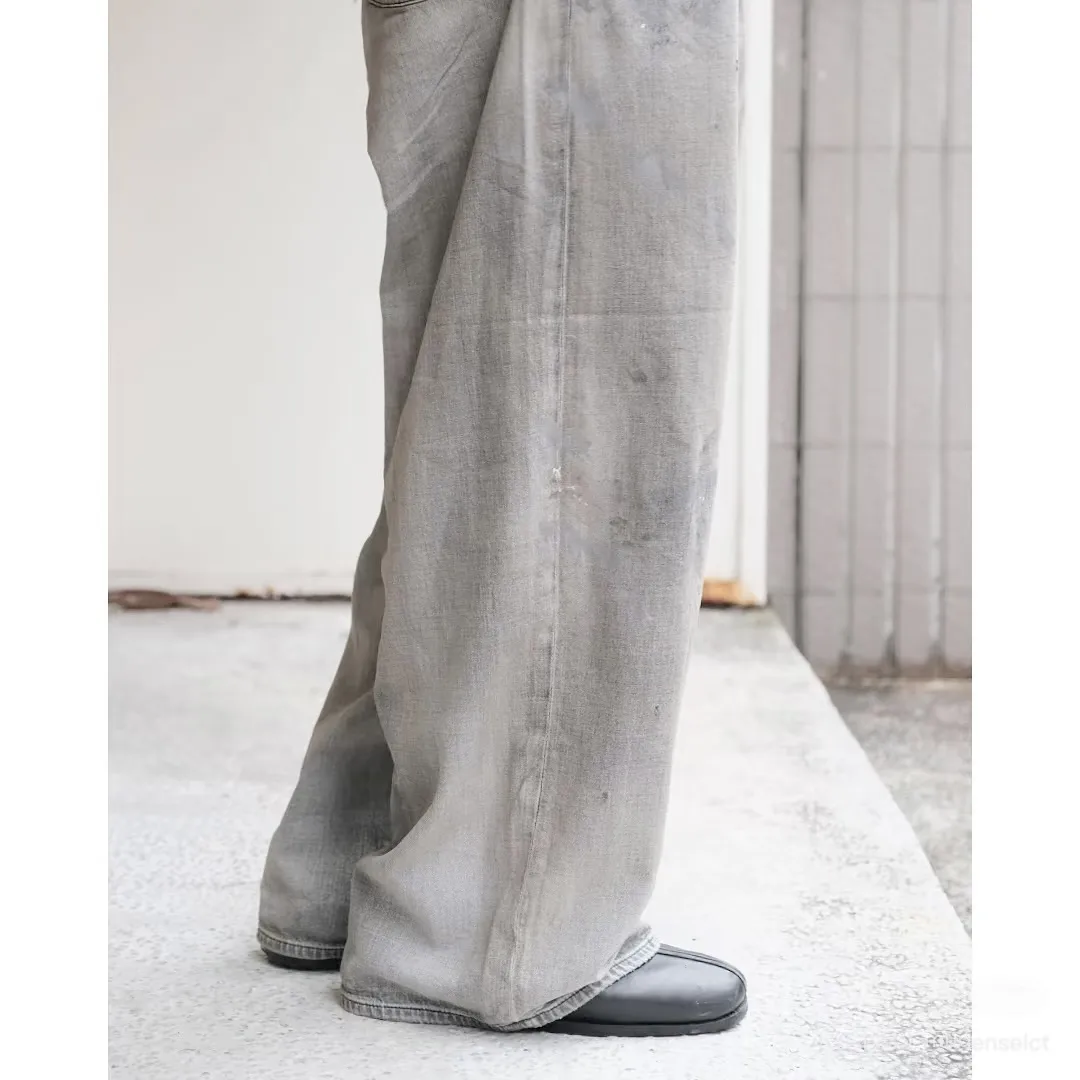 Ancellm Distressed Wide-Leg Denim Trousers D20520565 — view 5