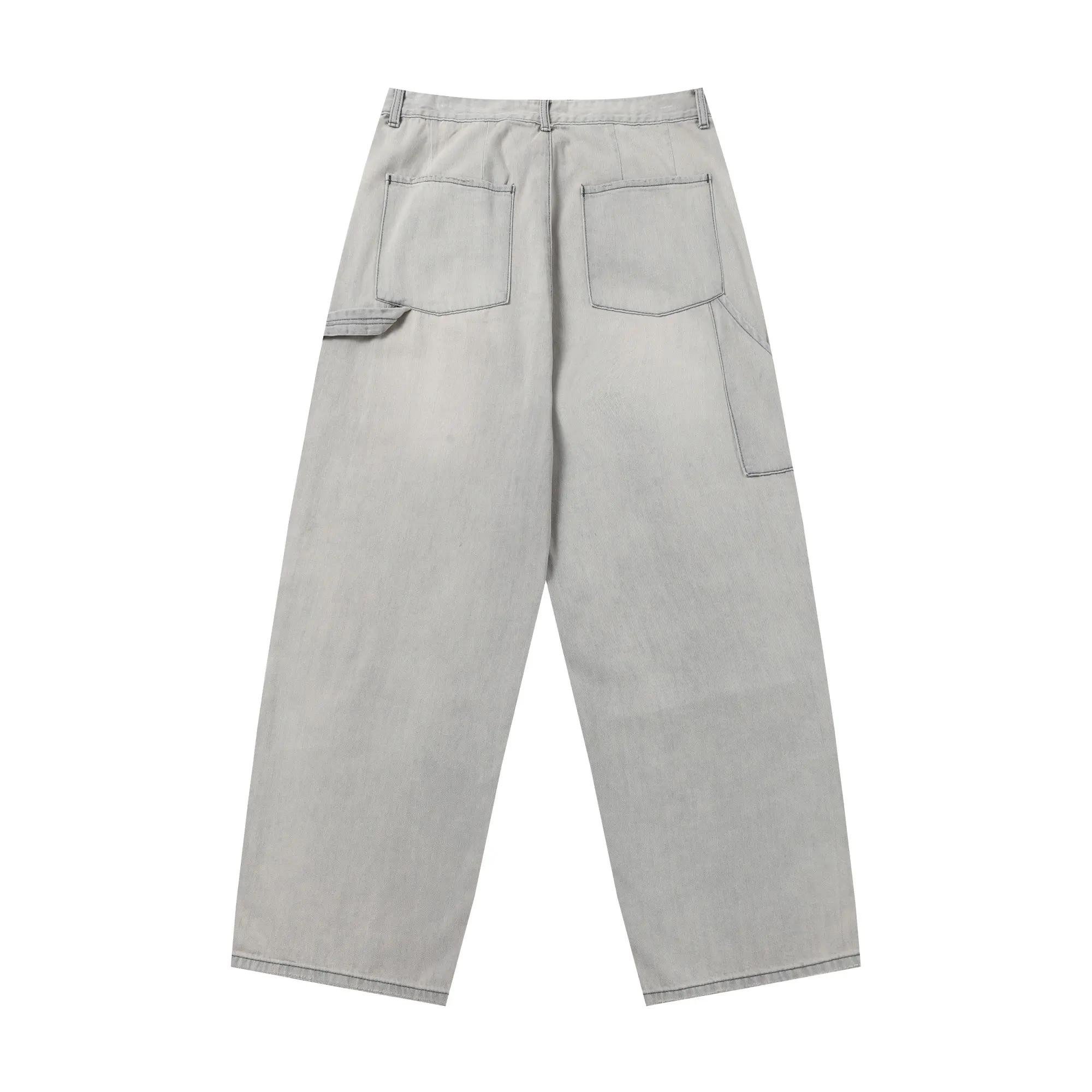 Ancellm Distressed Wide-Leg Denim Trousers D20520565 — view 11