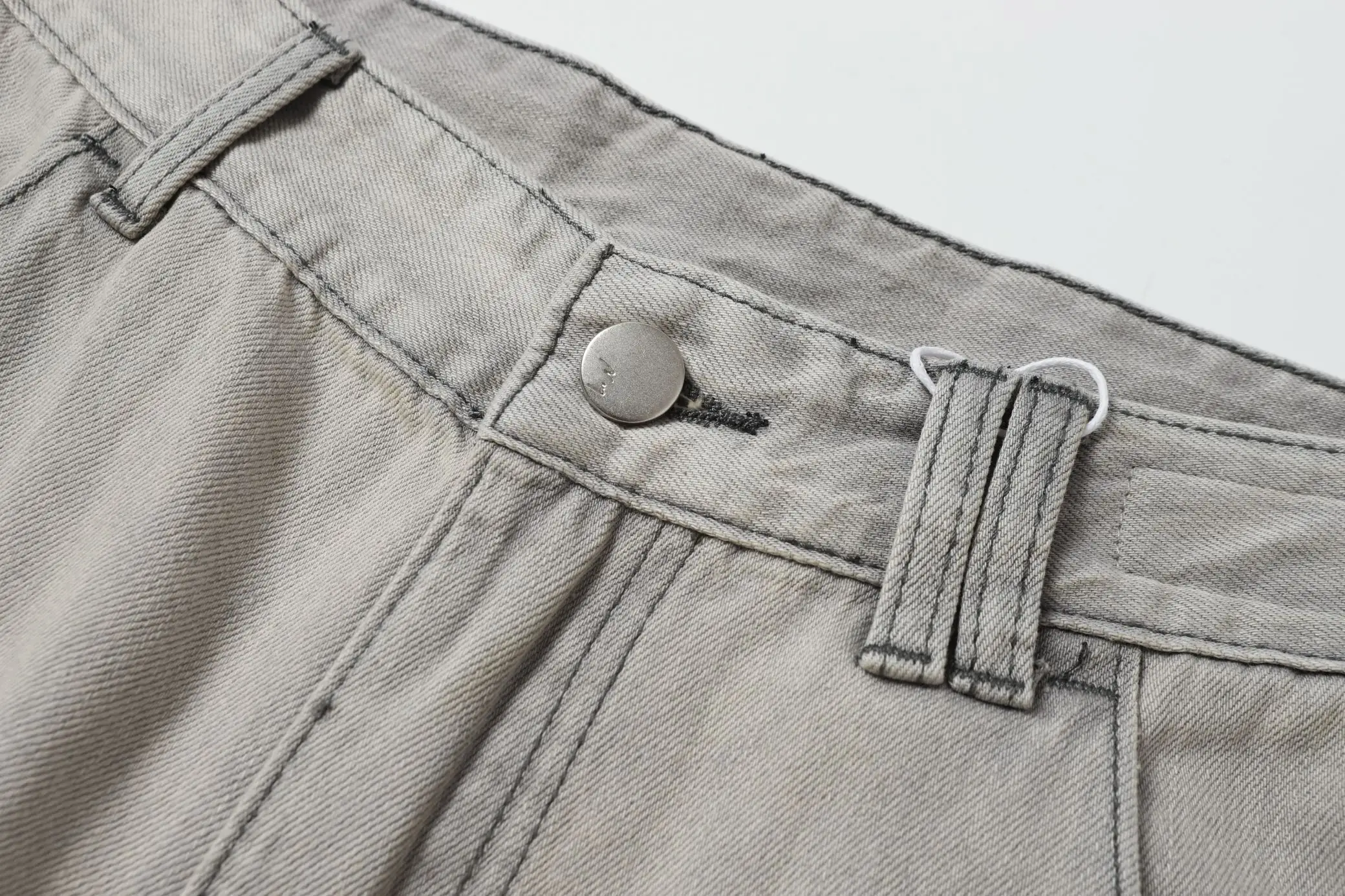 Ancellm Distressed Wide-Leg Denim Trousers D20520565 — view 12