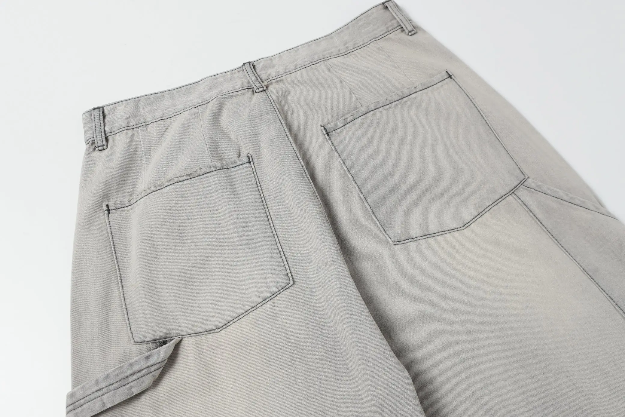 Ancellm Distressed Wide-Leg Denim Trousers D20520565 — view 13