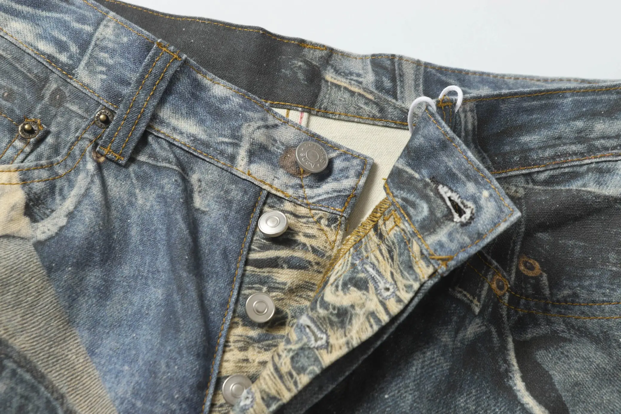 Digital Print Wide-Leg Jeans D25518638 — view 14