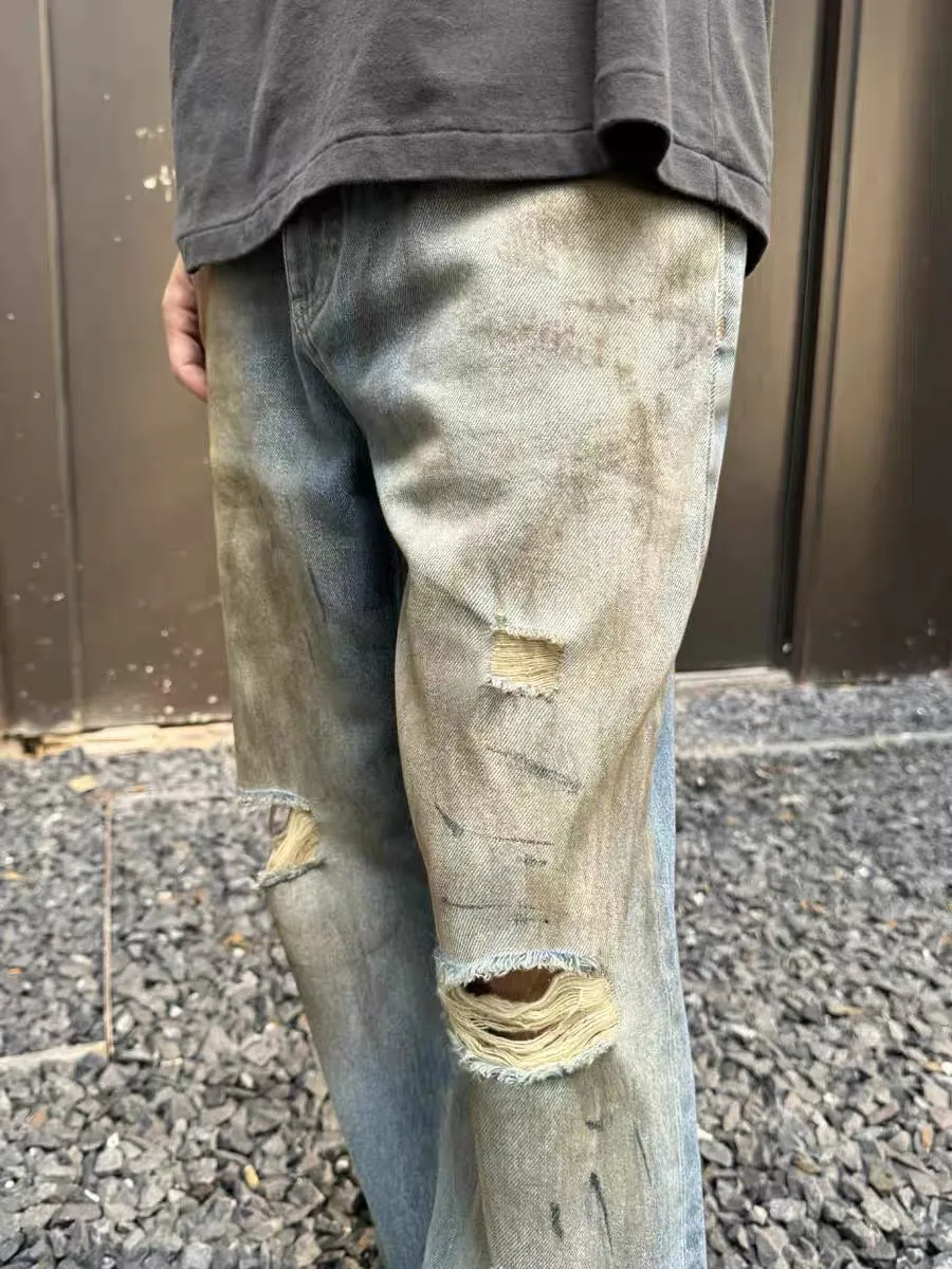 Acne Studios 2021 Loose-Fit Distressed Jeans D21520563 — view 5