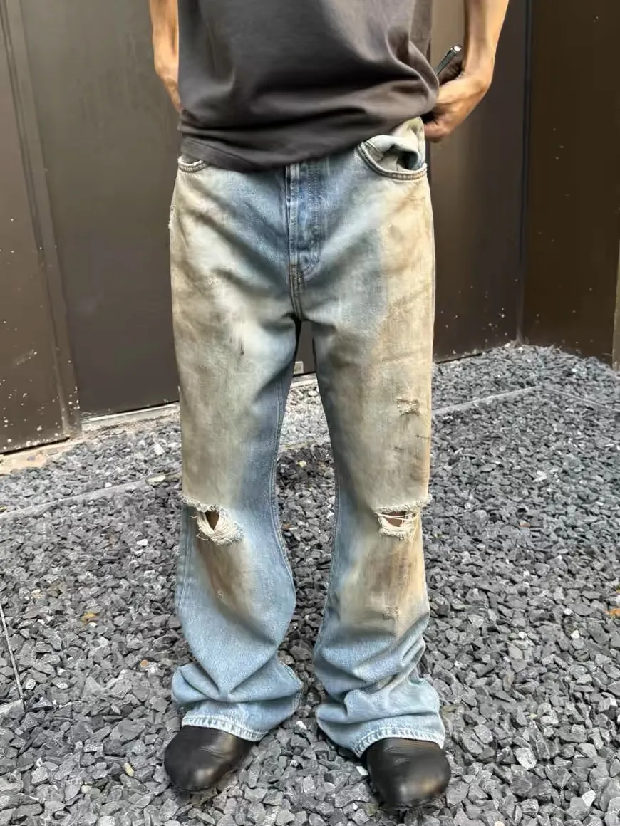 Acne Studios 2021 Loose-Fit Distressed Jeans D21520563 — view 8