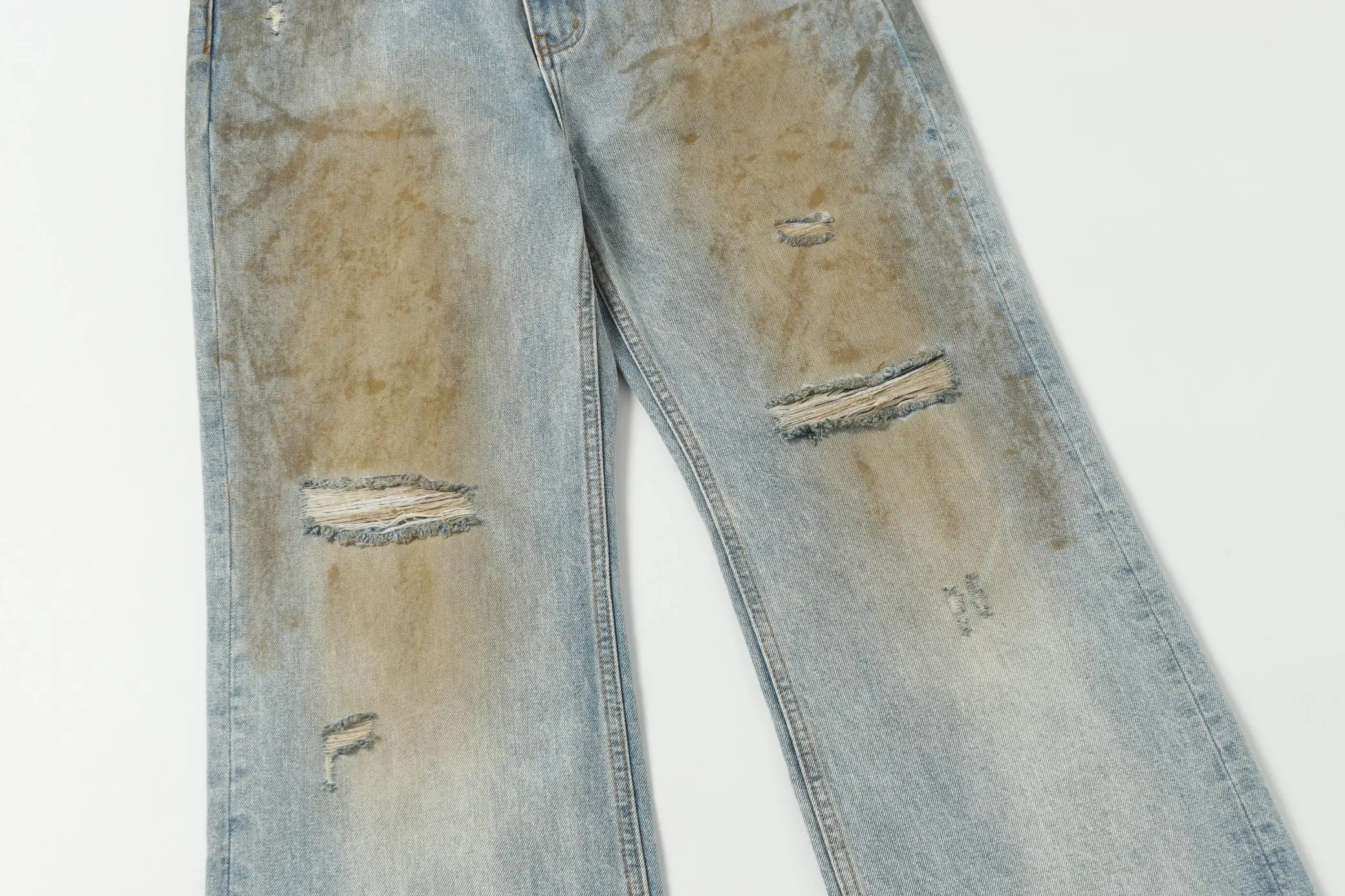 Acne Studios 2021 Loose-Fit Distressed Jeans D21520563 — view 12