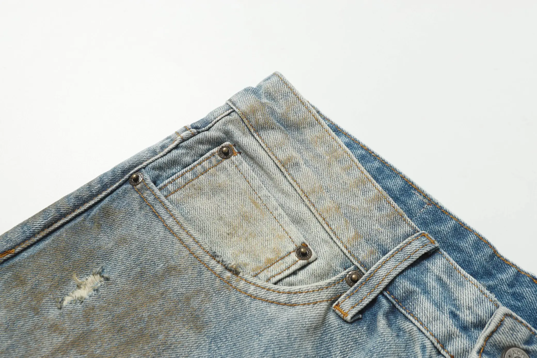 Acne Studios 2021 Loose-Fit Distressed Jeans D21520563 — view 15