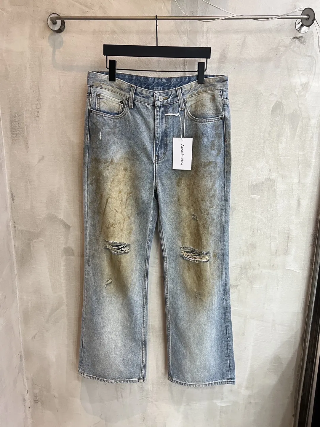 Acne Studios 2021 Loose-Fit Distressed Jeans D21520563 — view 19