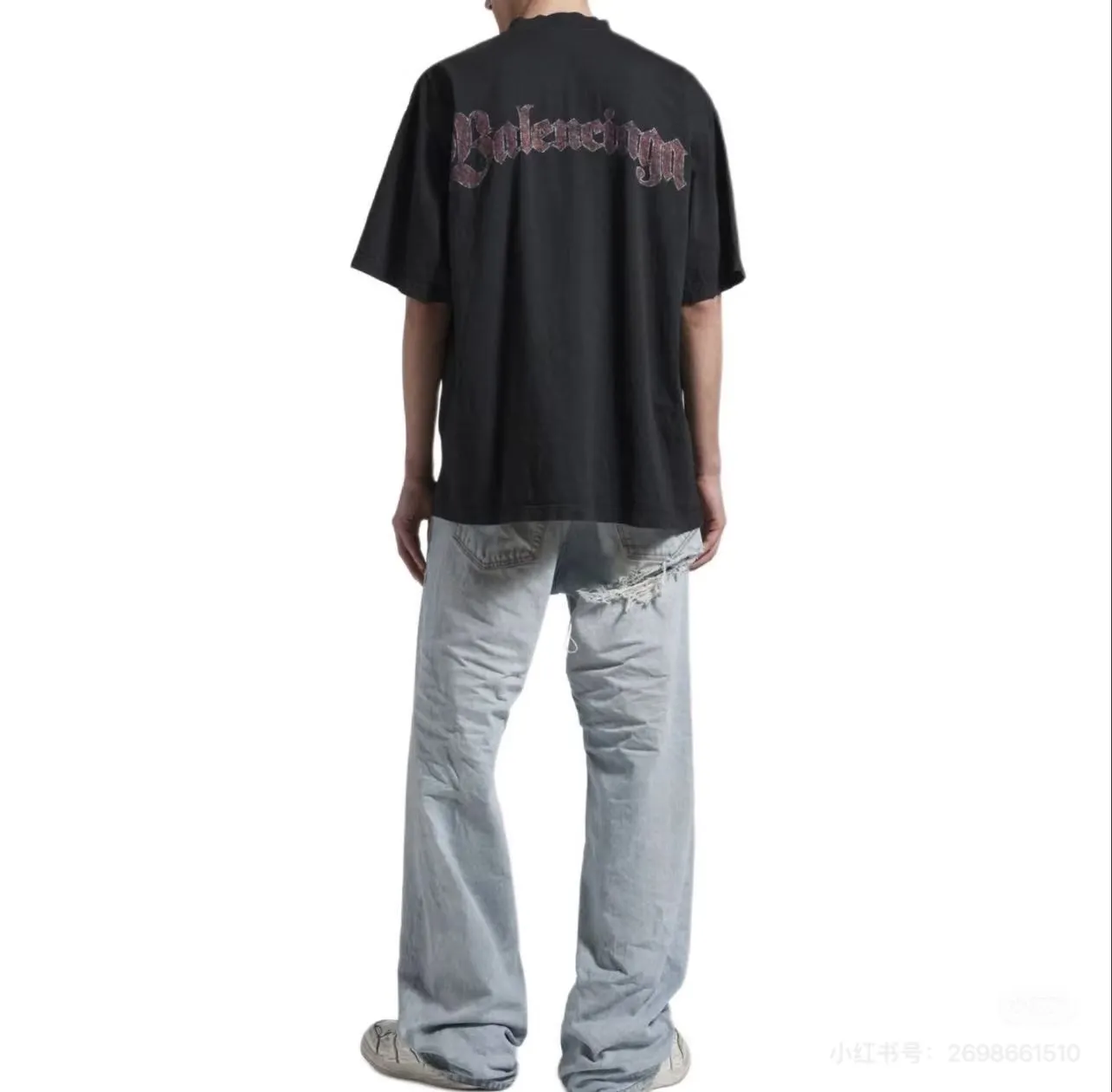 Crest Logo Graphic Oversized T-Shirt D15518724 — view 10