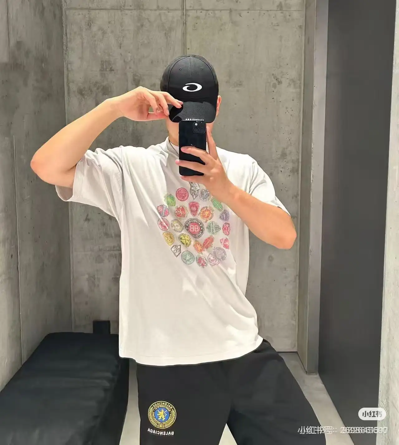 Crest Logo Graphic Oversized T-Shirt D15518723 — view 5