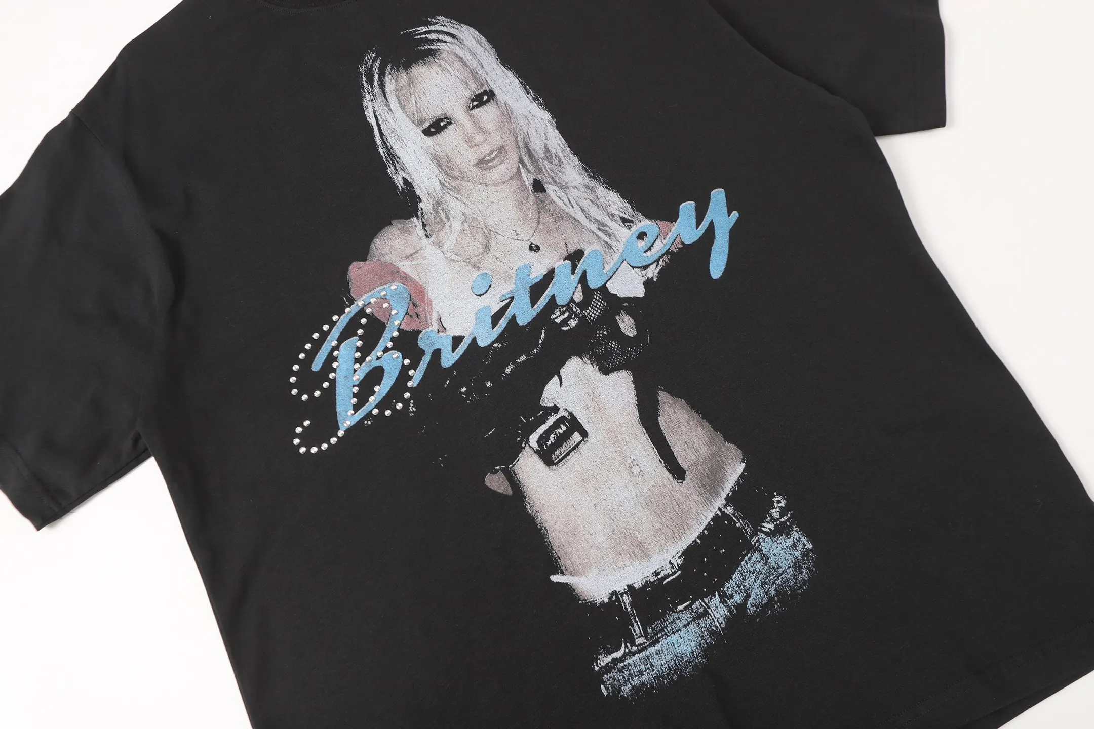 Britney Spears Graphic Print Oversized T-Shirt D15518746 — view 5