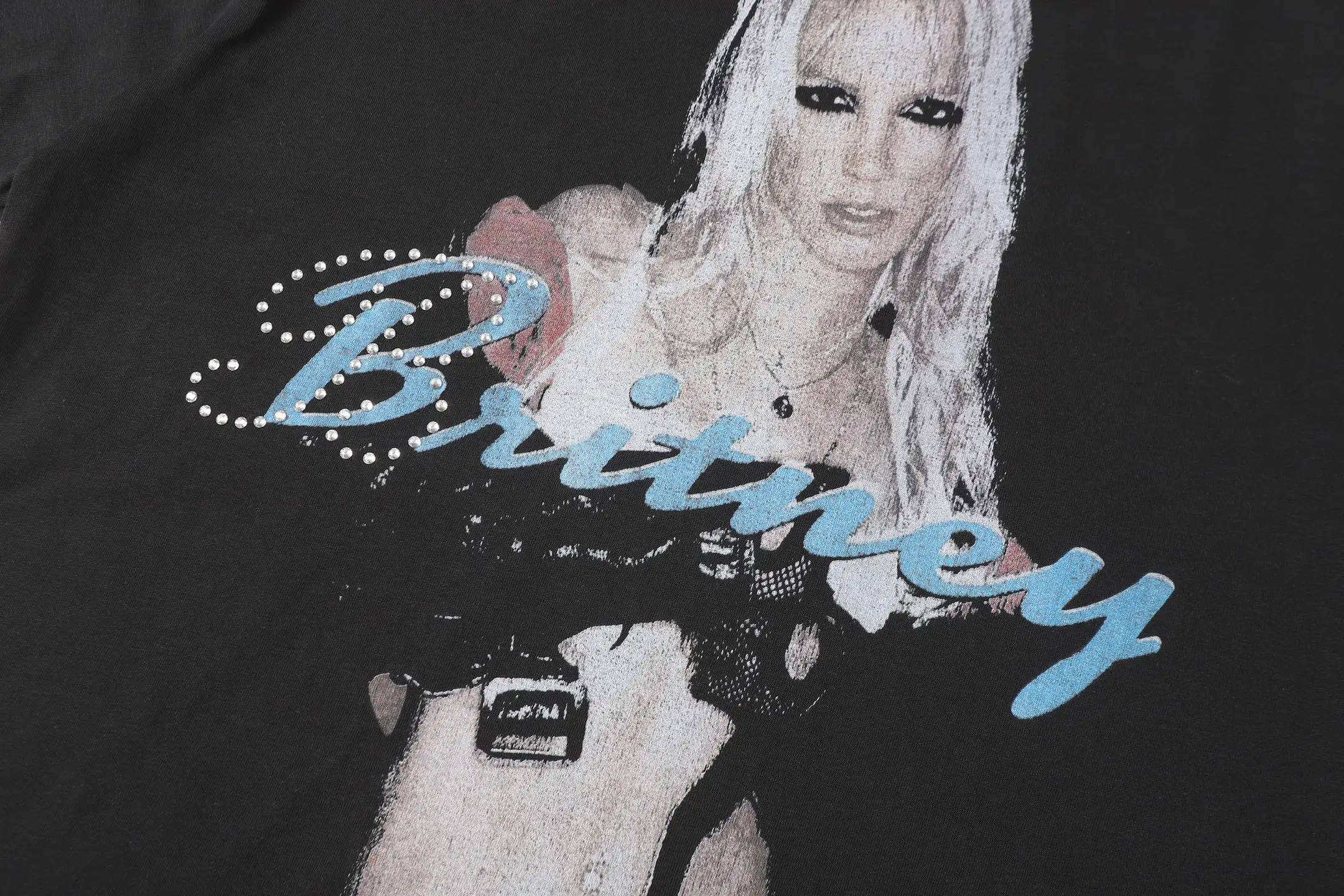 Britney Spears Graphic Print Oversized T-Shirt D15518746 — view 8