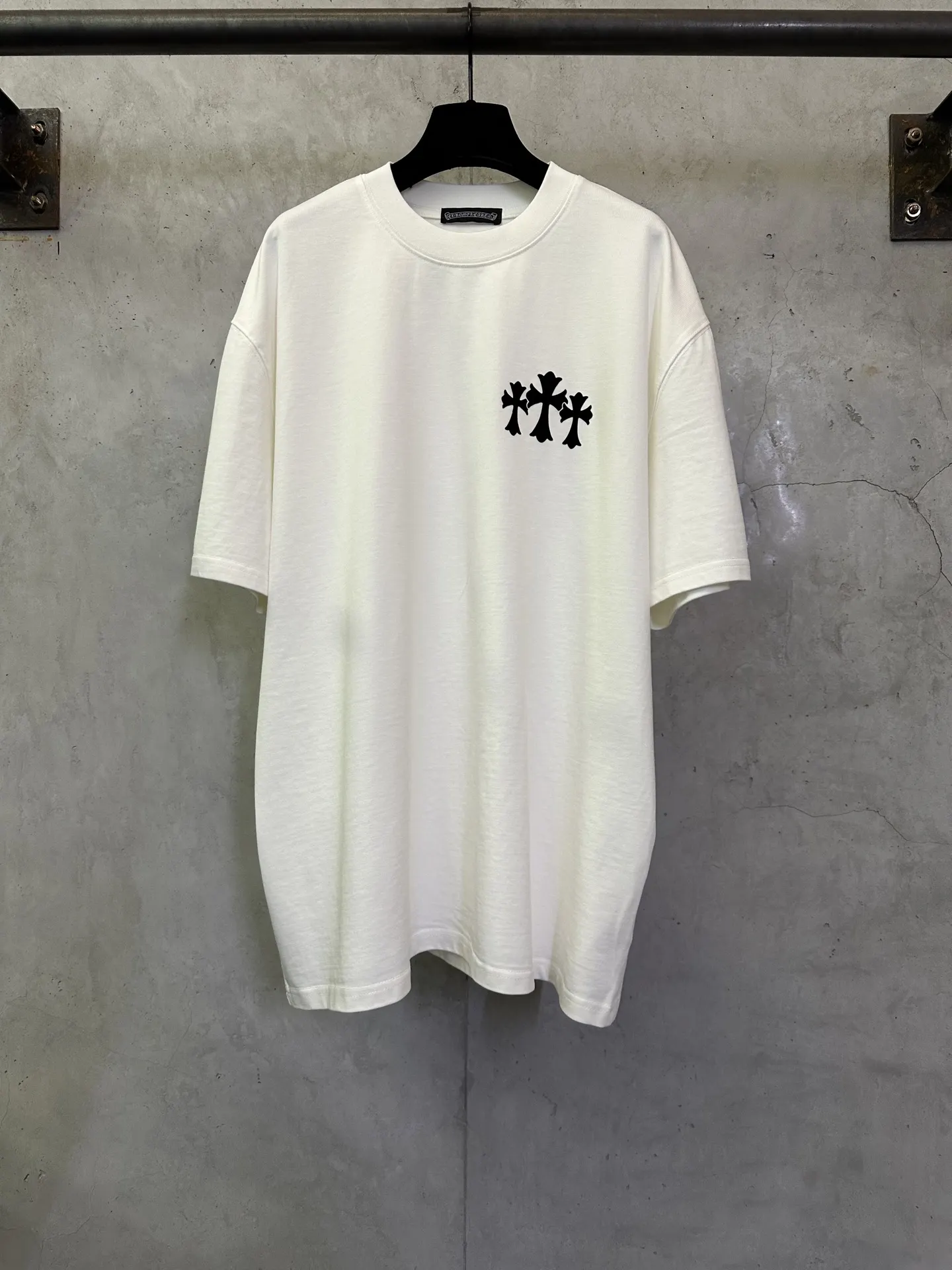Cross Flocked Logo Cotton T-Shirt D17511569