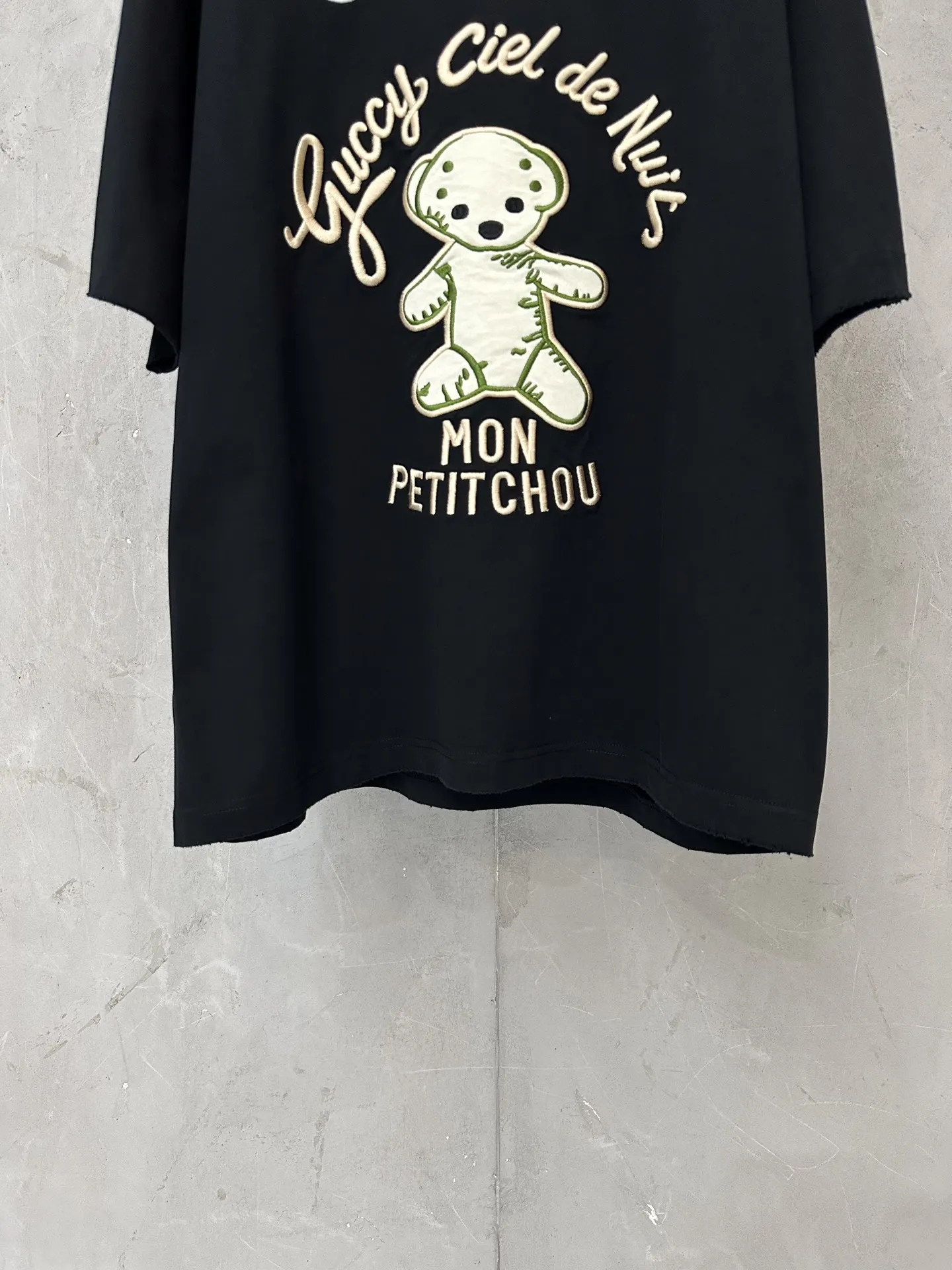 Teddy Bear Embroidered Cotton T-Shirt D18011546 — view 4