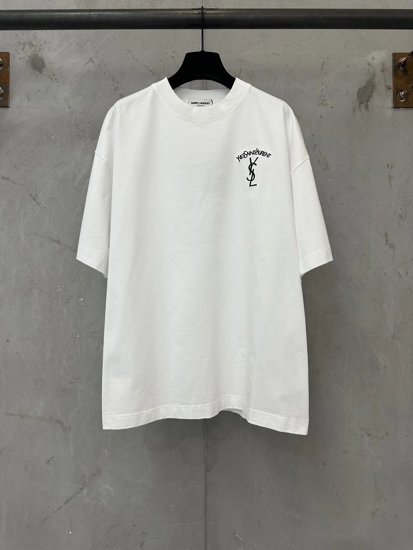 Logo Embroidered Heavyweight Cotton T-Shirt D19011349