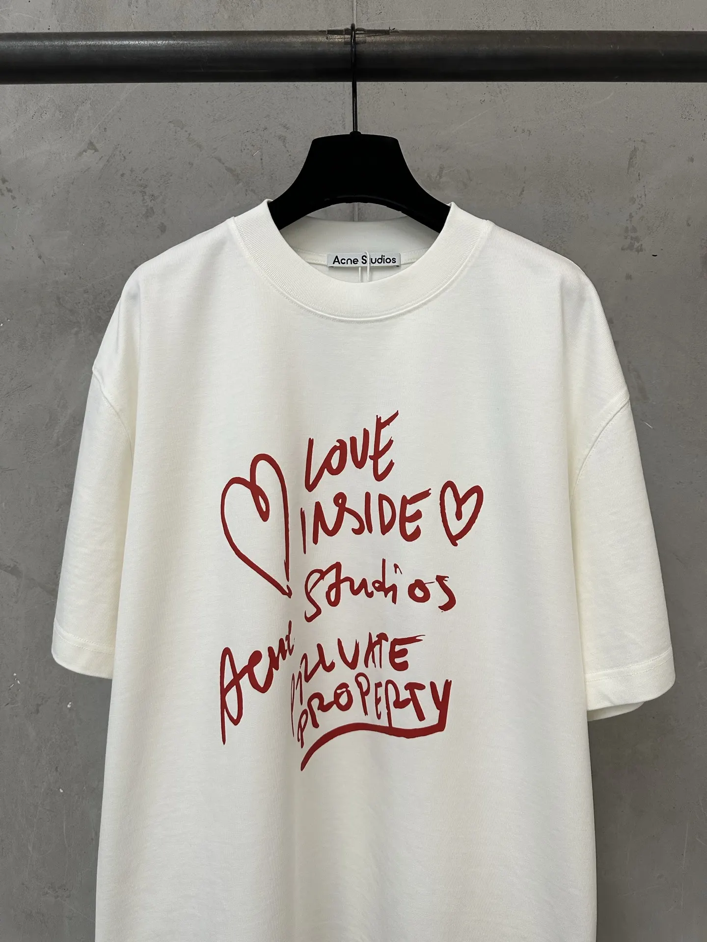 Acne Studios Love Inside Graphic T-Shirt D19023717 — view 3