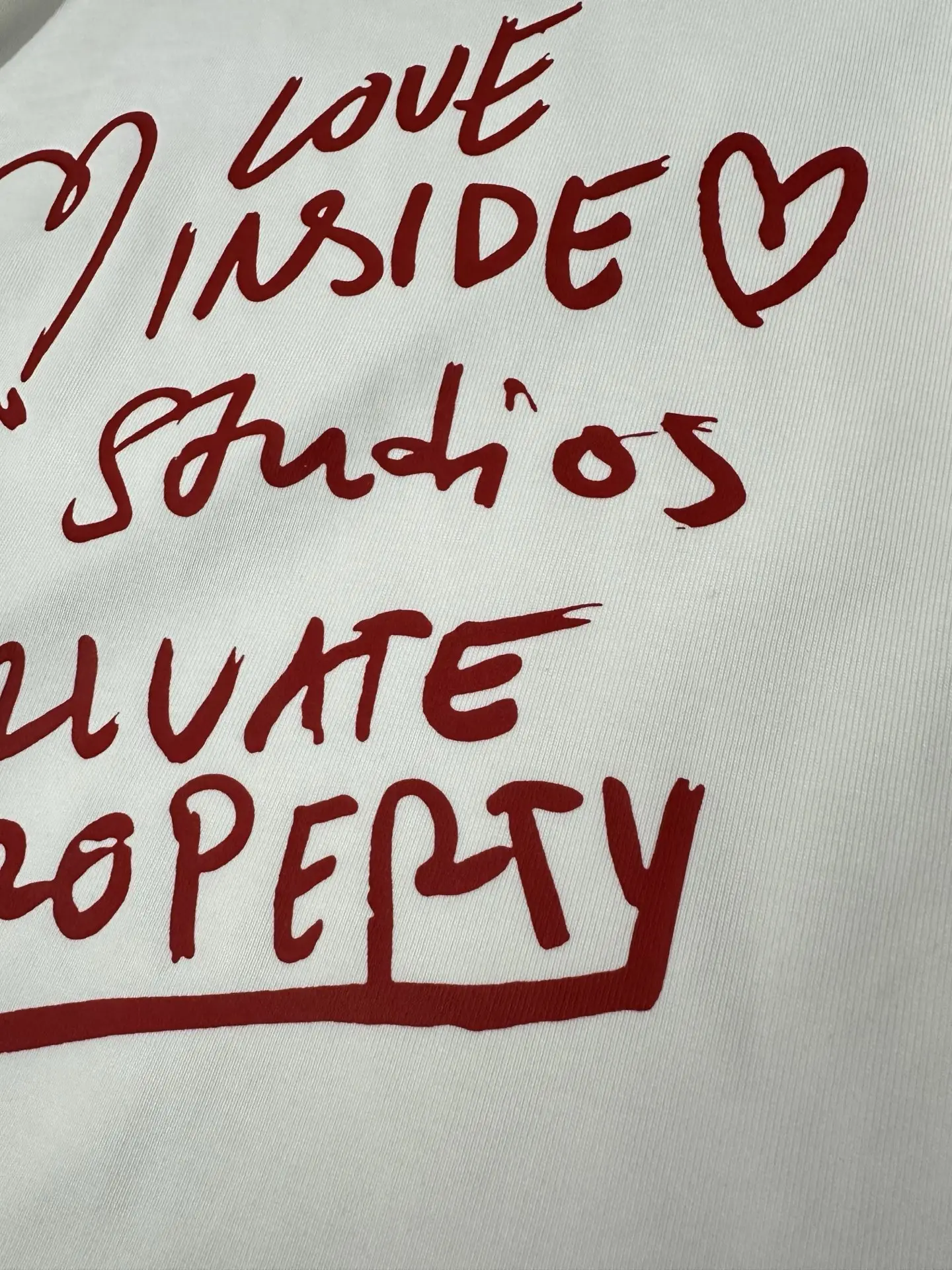 Acne Studios Love Inside Graphic T-Shirt D19023717 — view 7