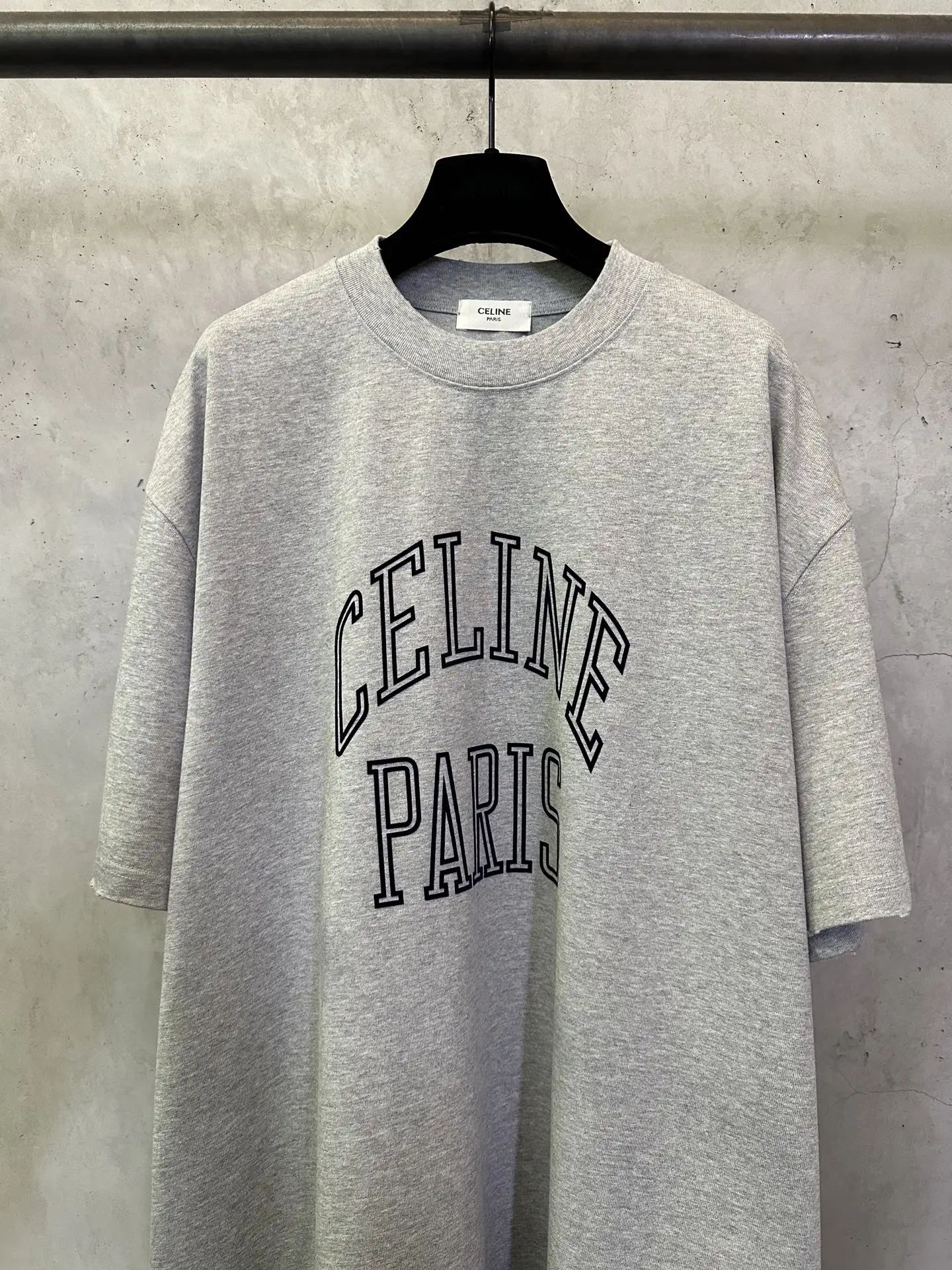 Logo-Flocked Heavyweight Cotton T-Shirt D19011002 — view 3