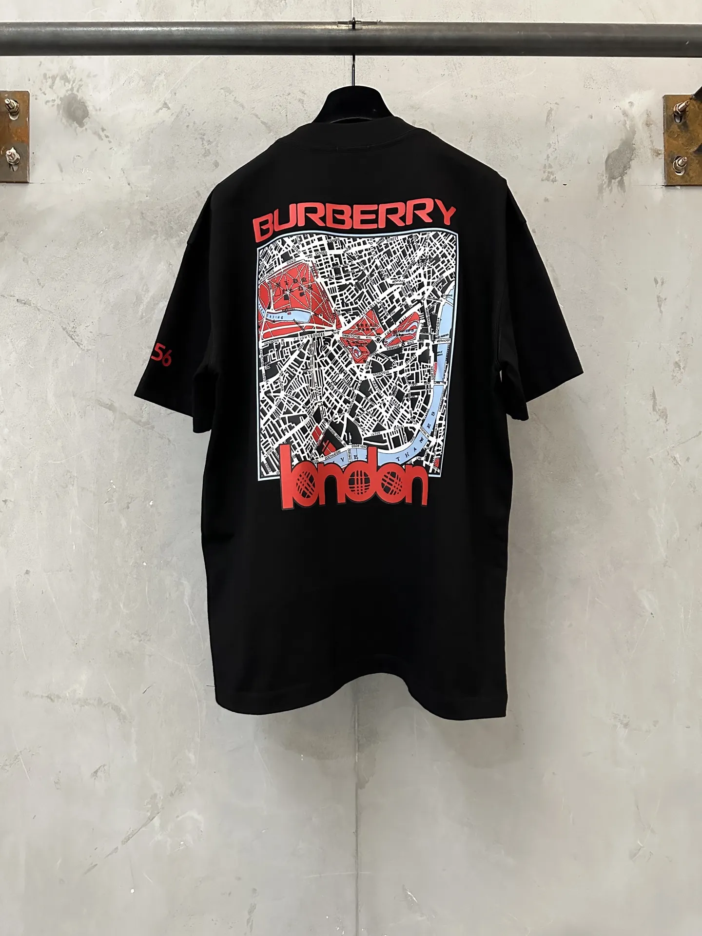 London Map Print Heavyweight Cotton T-Shirt D19523737 — view 2